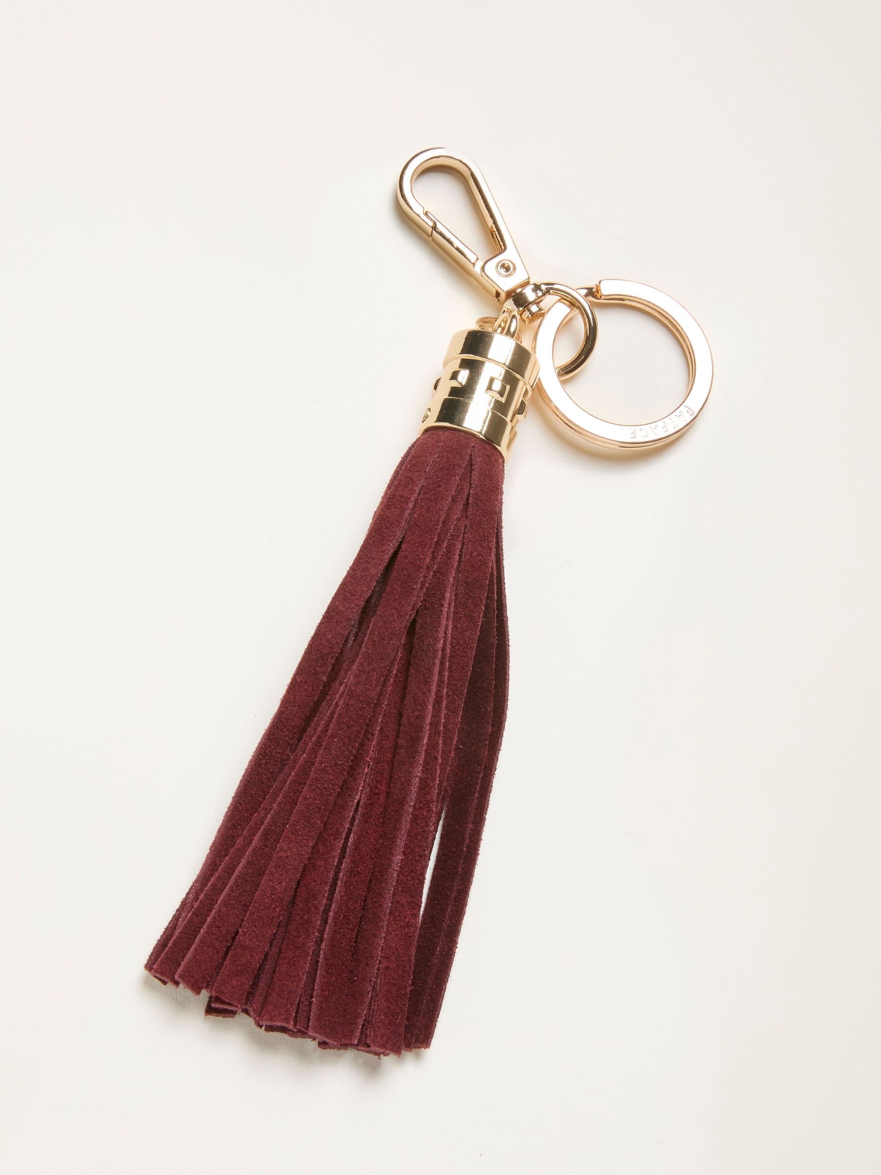 Burgundy Red Suede Tassel Charm (H21410) | £10.50