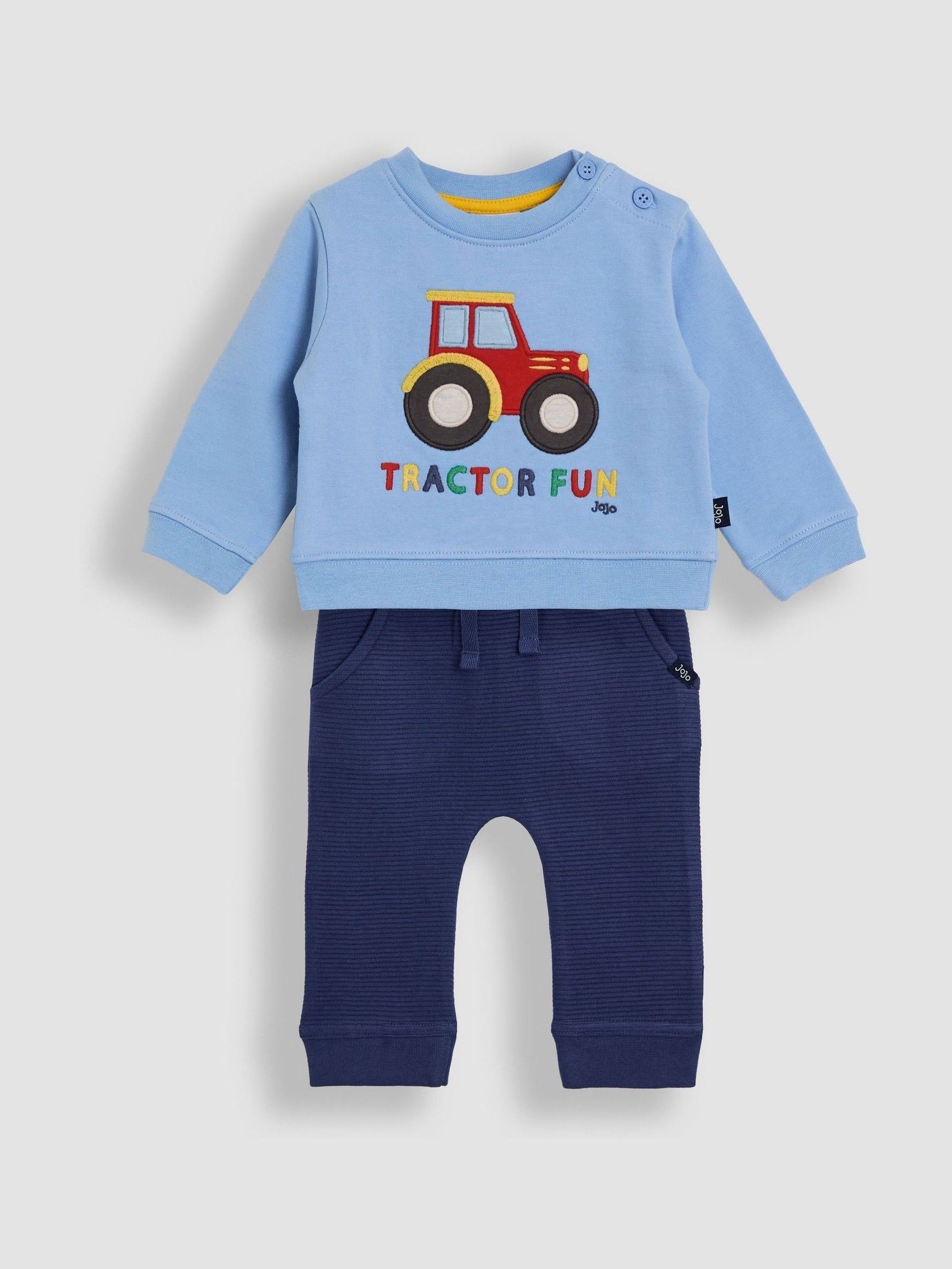 Blue 2-Piece Sweatshirt & Joggers Set (H21415) | £28 - £29