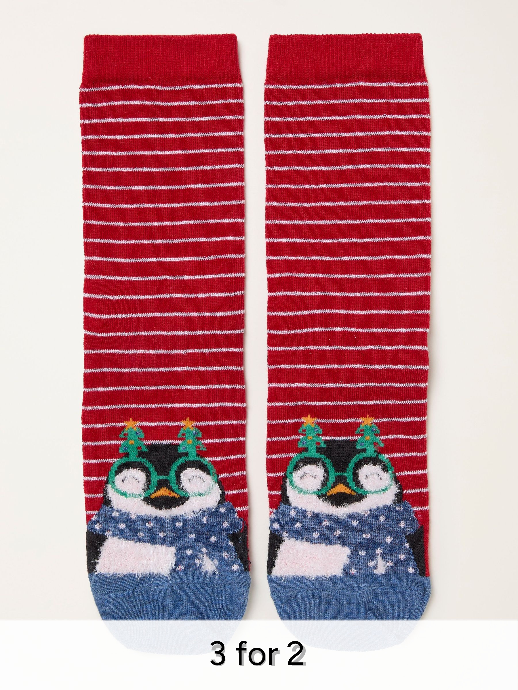 Red Penguin Toe Socks (H21468) | £7.50