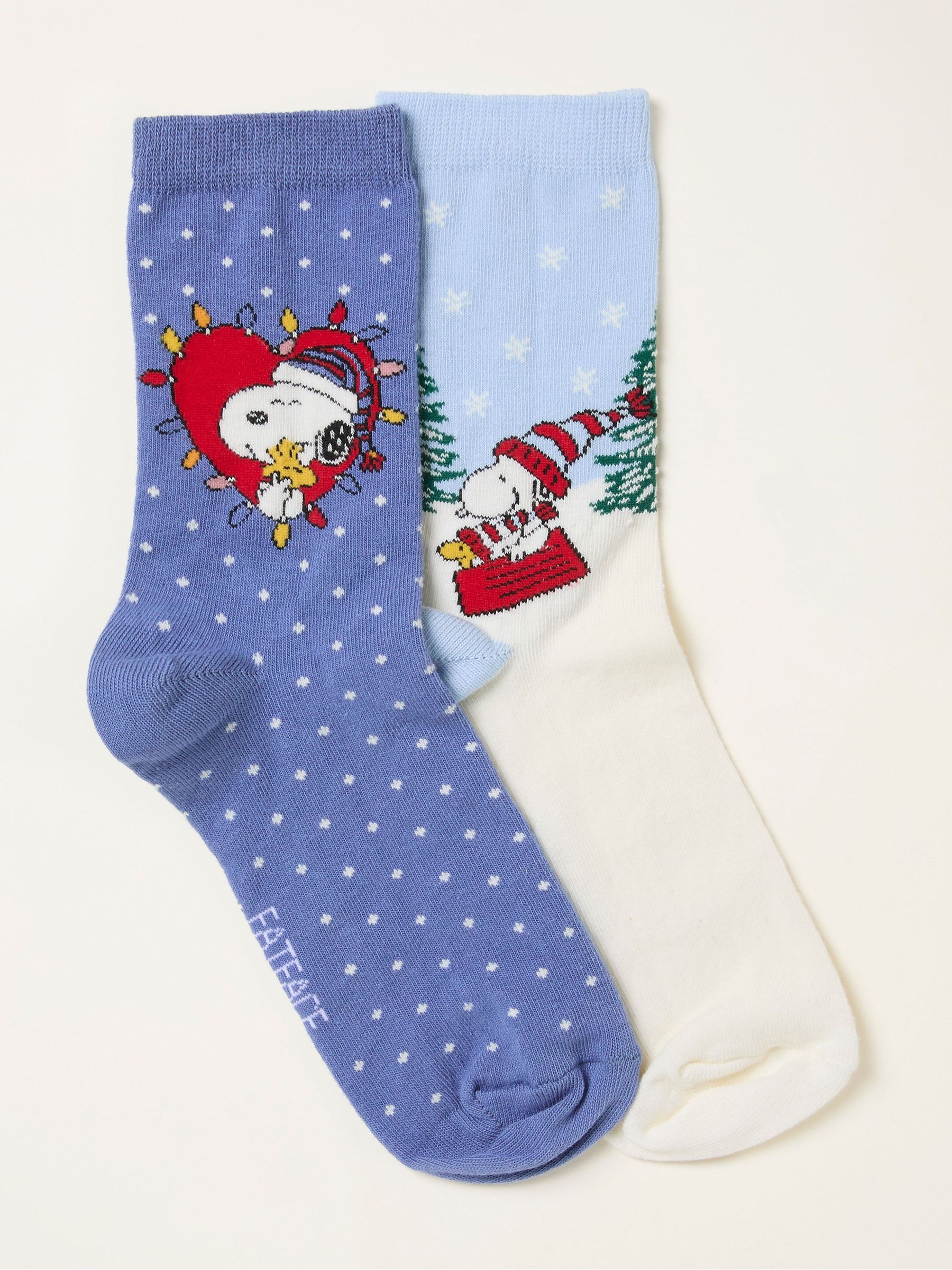 Blue 2 Pairs of Snoopy Socks (H21478) | £12