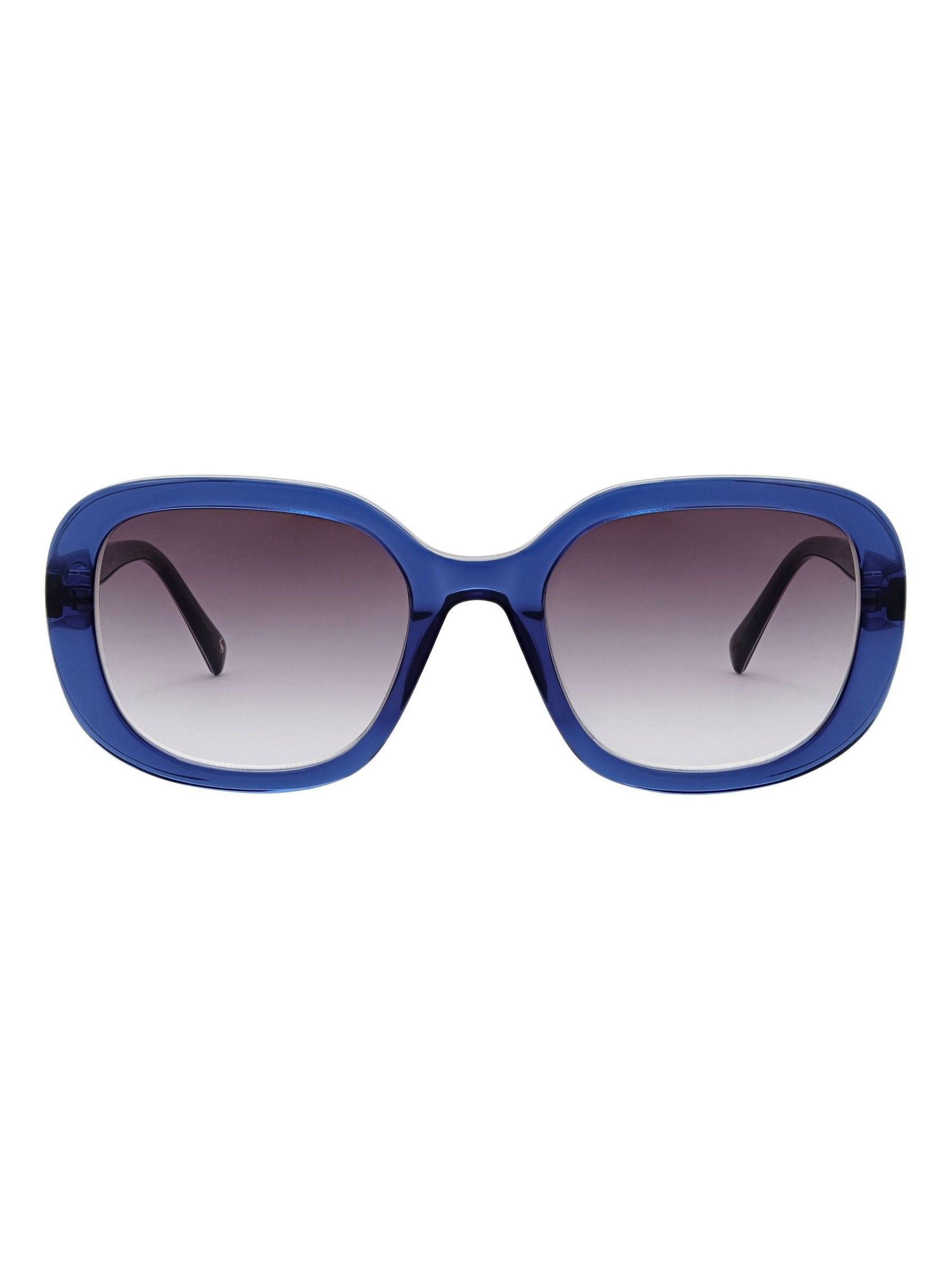 Blue Oversized Rounded Square Sunglasses (H22222) | £65