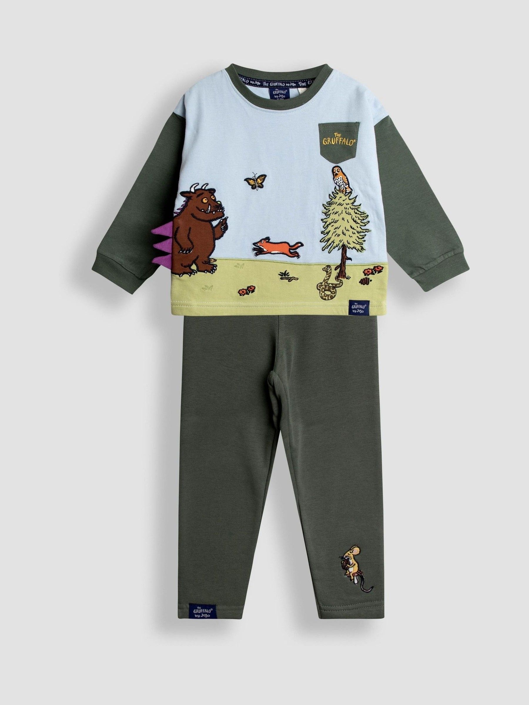 Gruffalo Khaki Green 2-Piece Top & Leggings Set (H22579) | £30 - £34