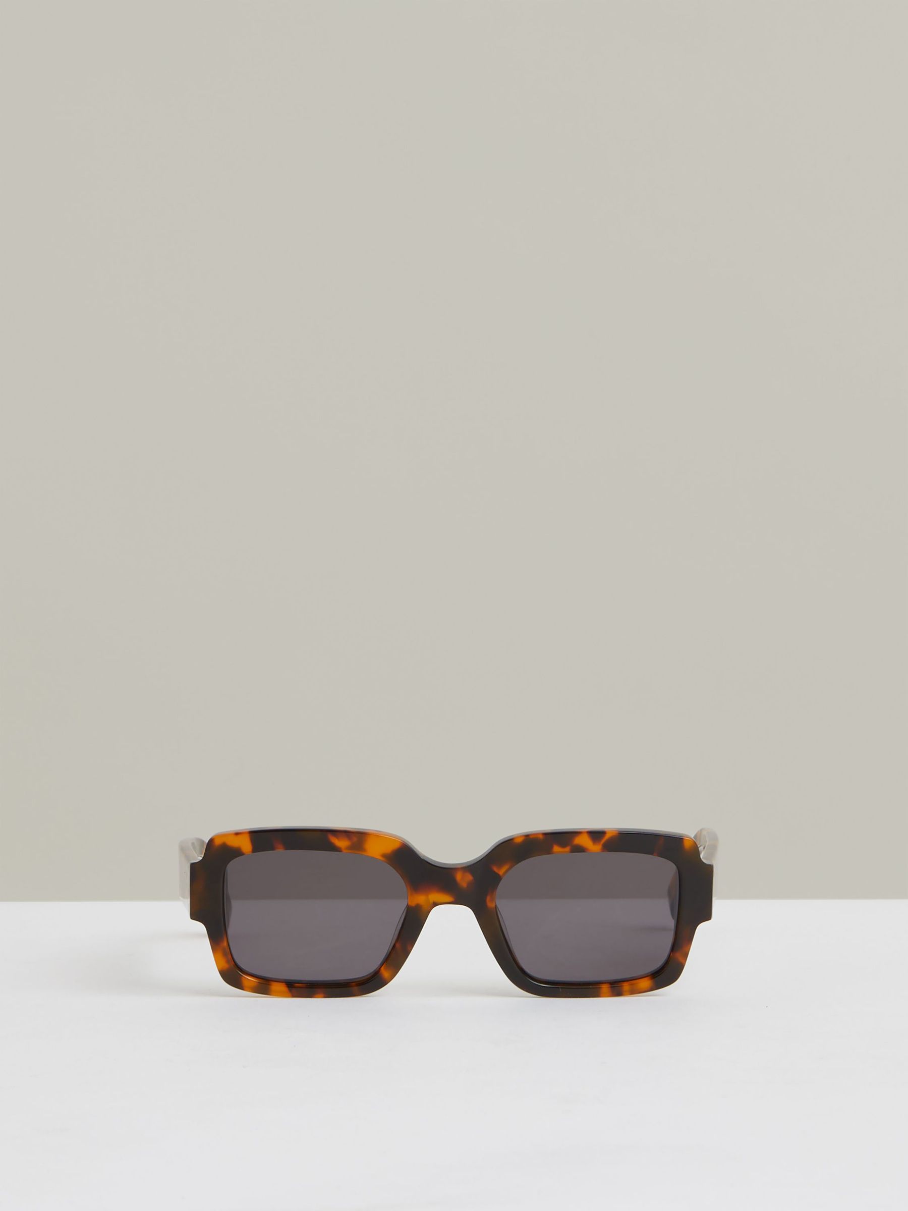 Monokel Eyewear Rectangle Sunglasses in Havana Brown (H22918) | £150