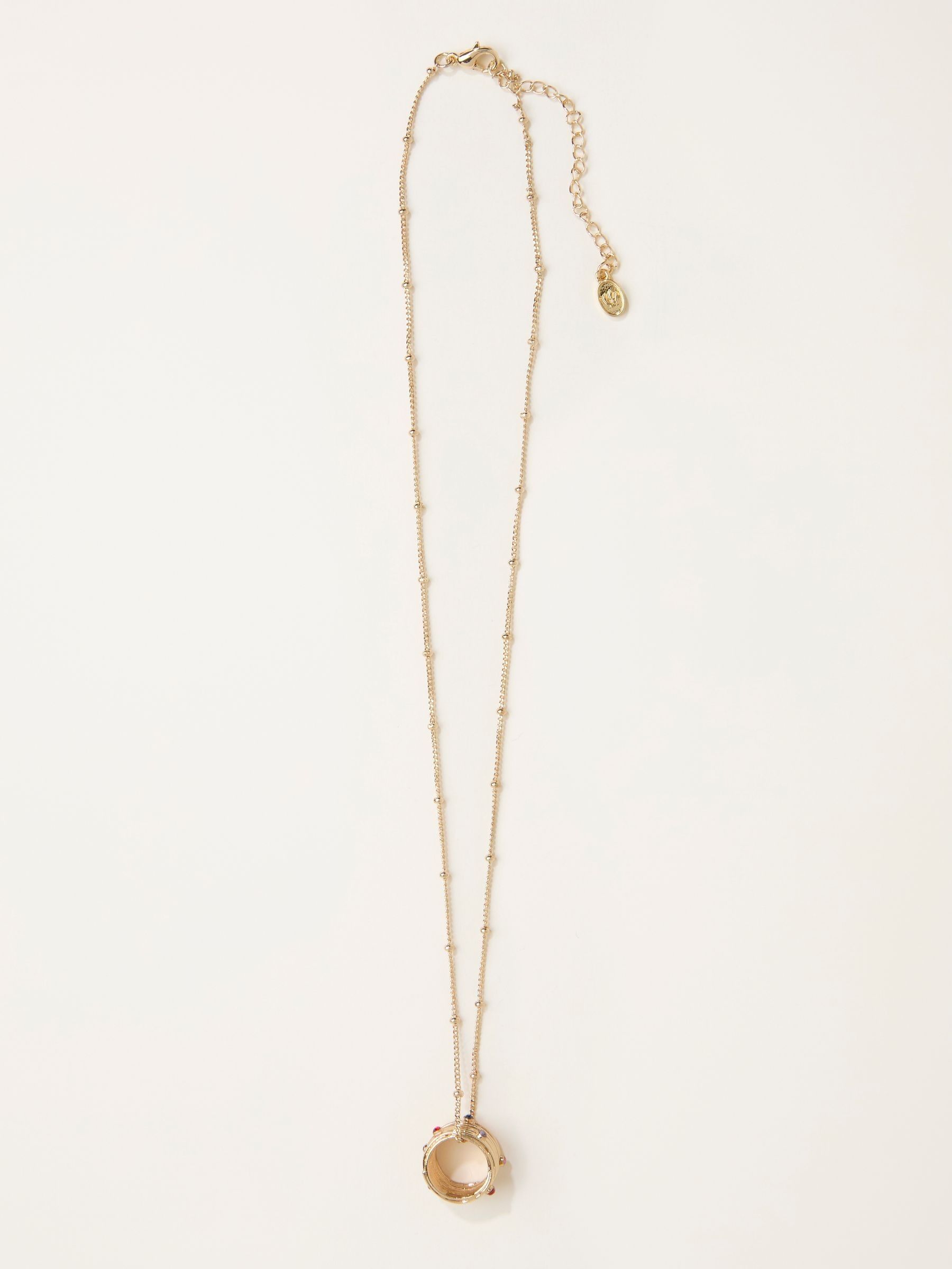 Gold Tone Ring Necklace (H23052) | £14.50