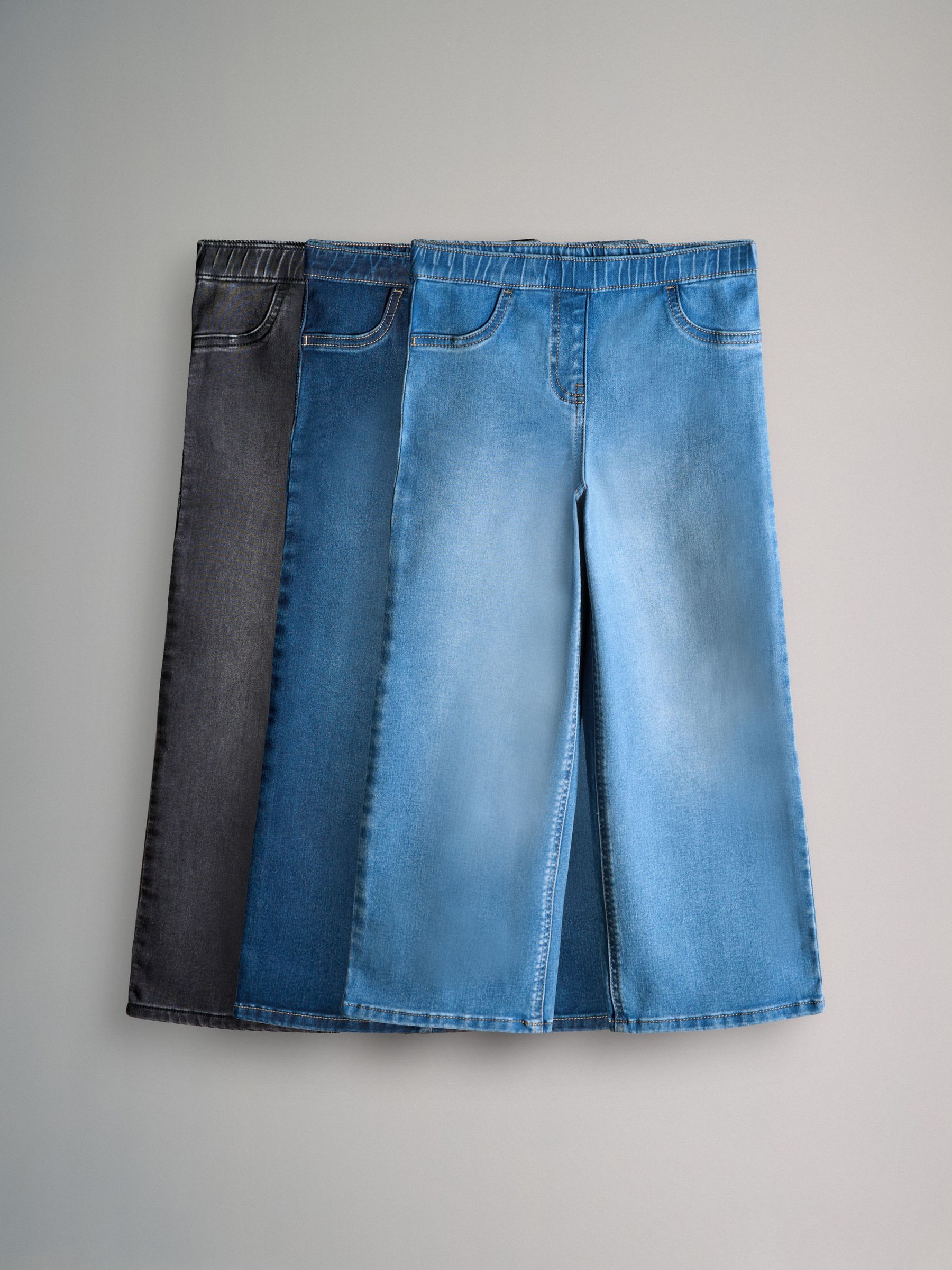 3 Pack Wide Leg Jeggings (H25183) | £22.50 - £29