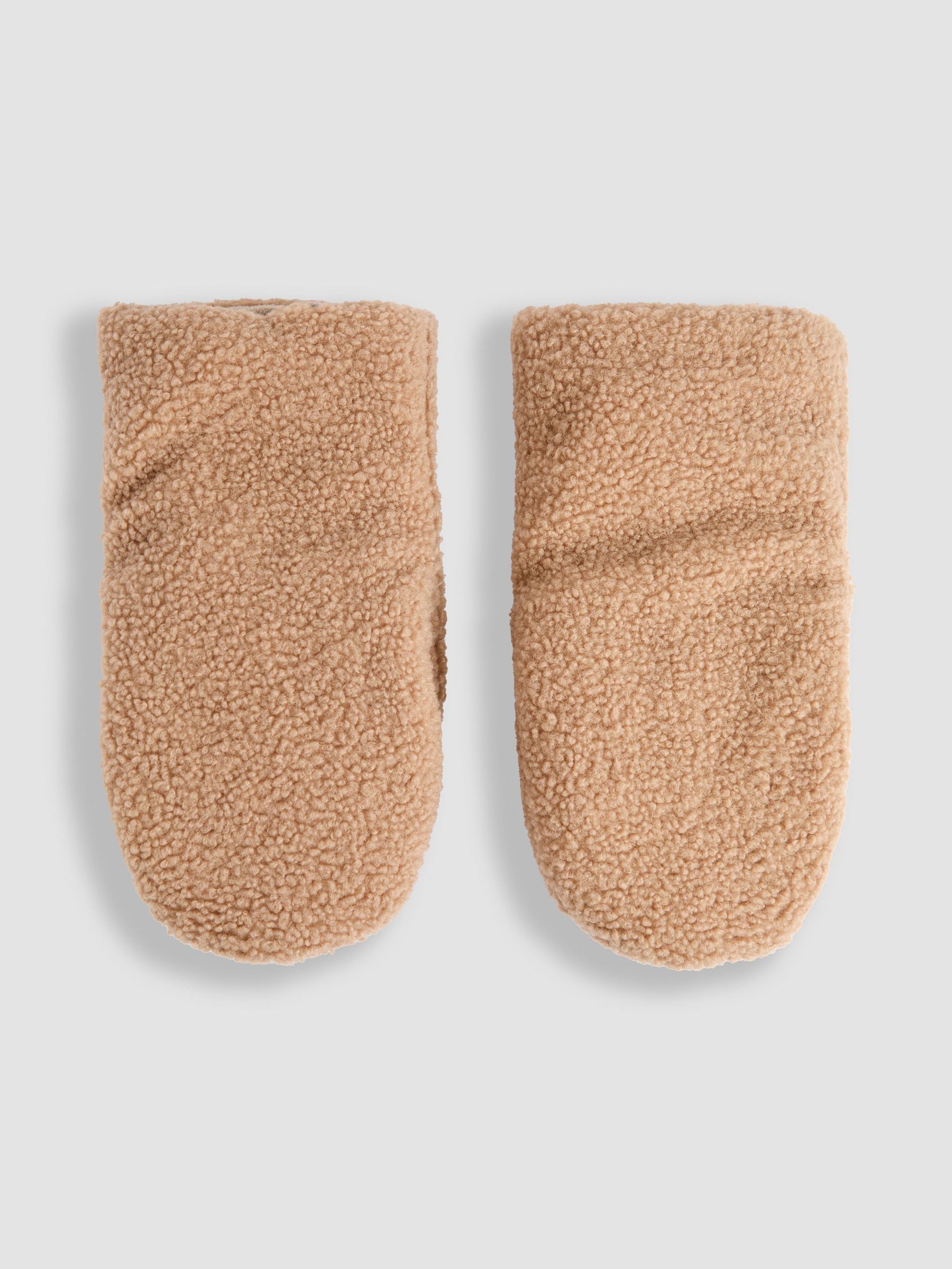 Beige Borg Pram Gloves (H25571) | £28