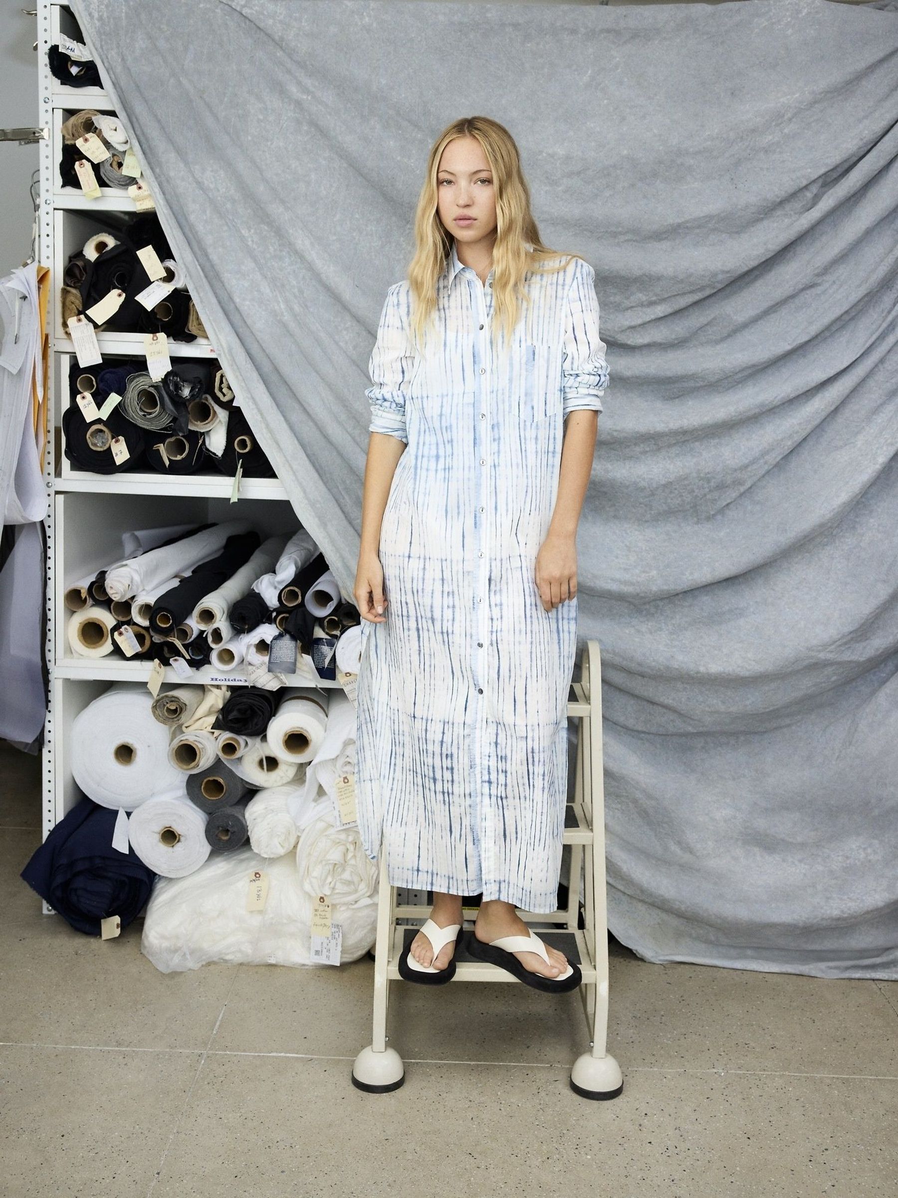 GapStudio Blue/White Voile Shirt Dress (H25948) | £95