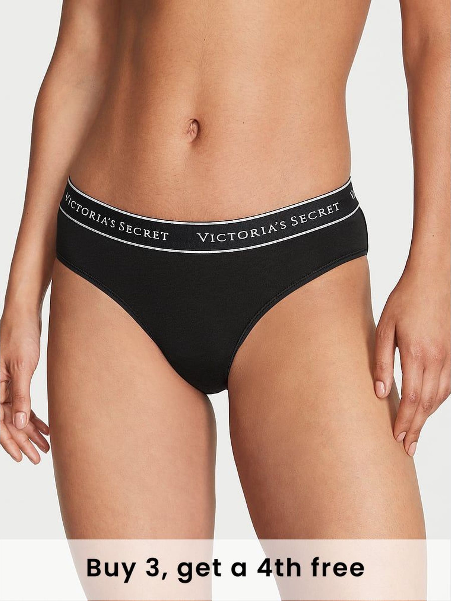 Pure Black Hipster Logo Knickers (H28594) | £9