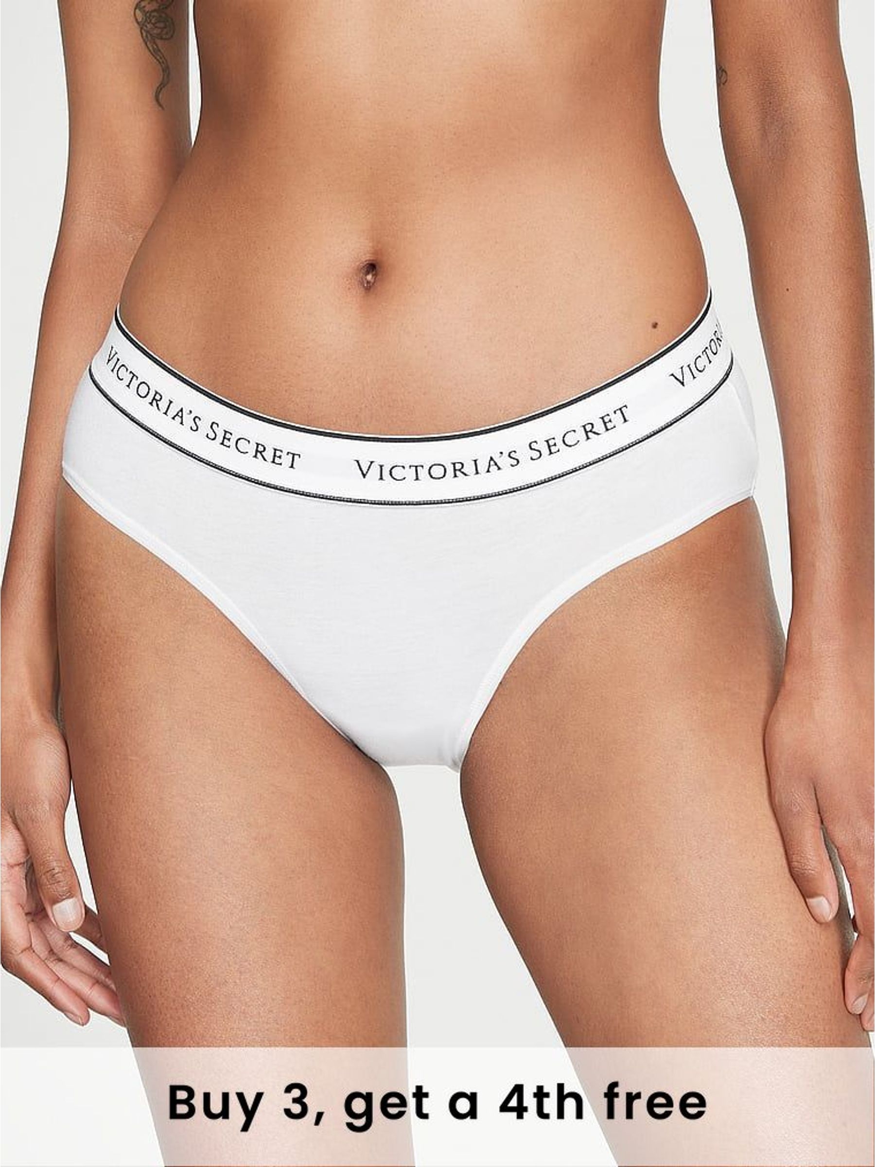 White Hipster Logo Knickers (H28611) | £9