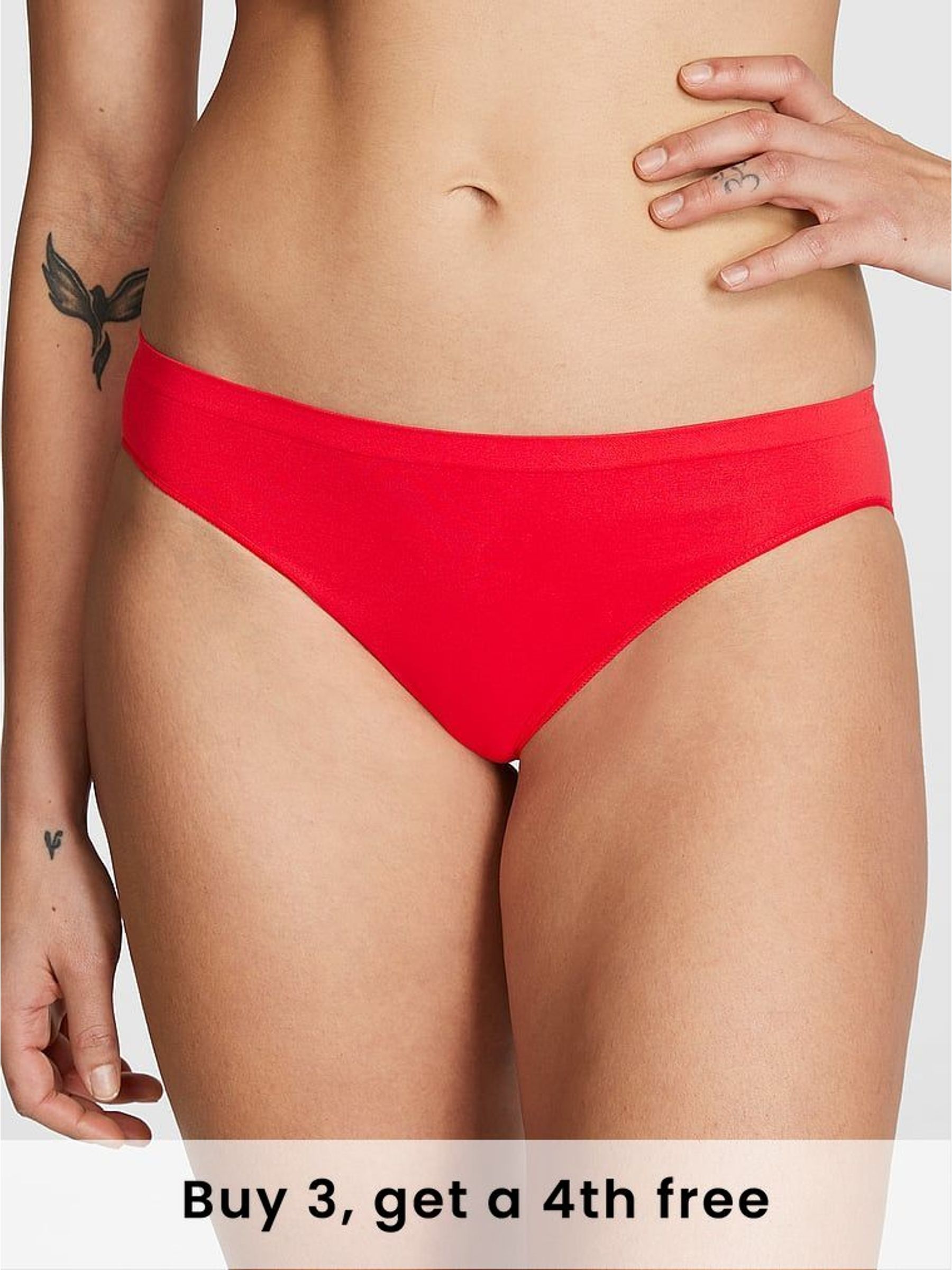 Red Pepper Bikini Seamless Scoop Thong Knickers (H28617) | £9