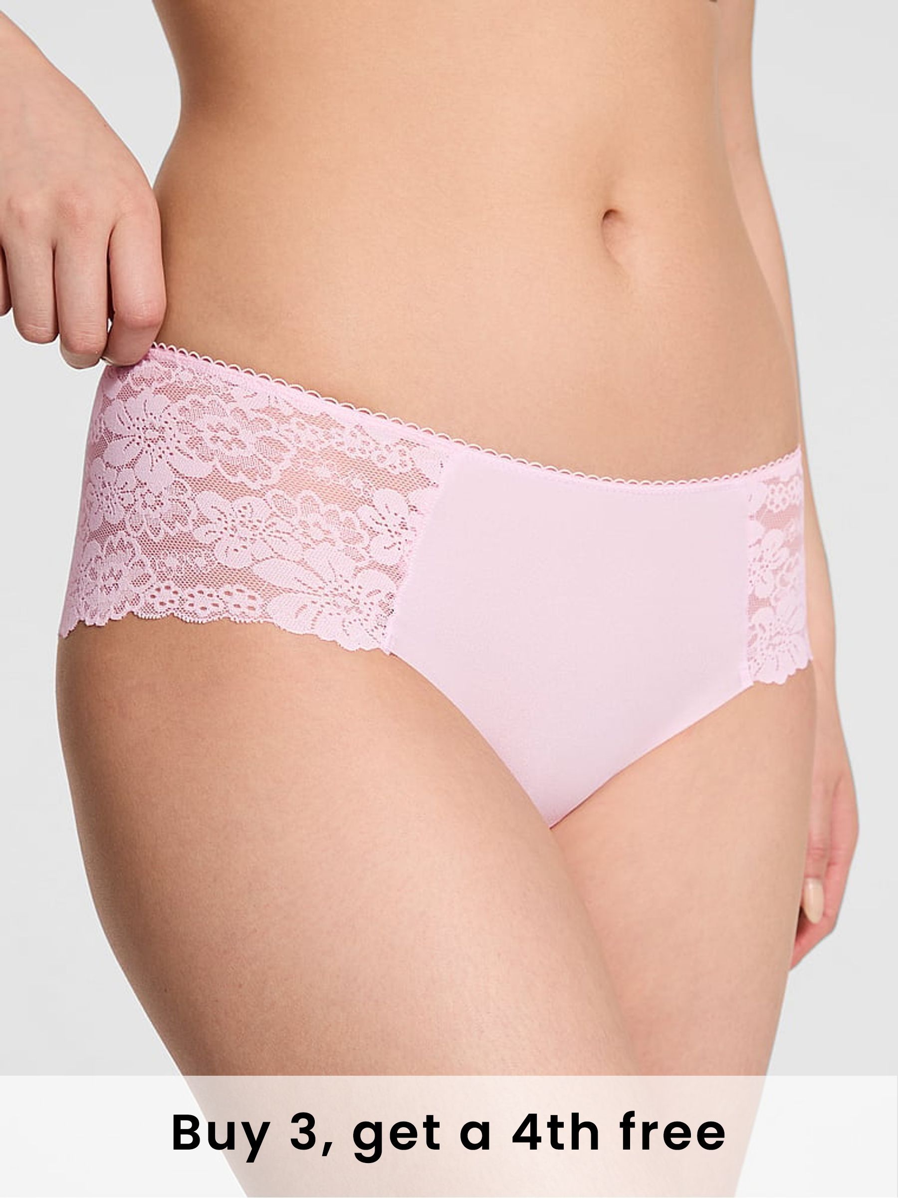Pink Tulip Cheeky No Show Lace Trim Knickers (H28660) | £9