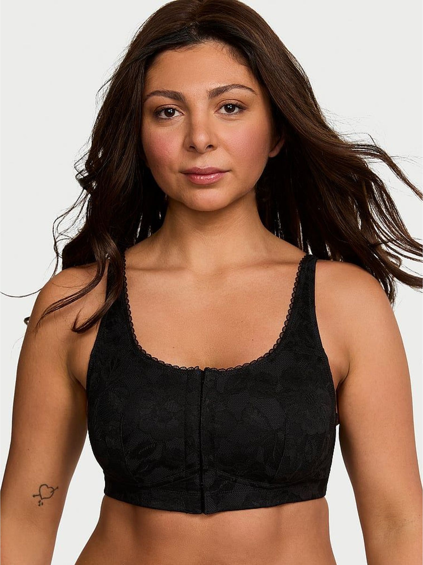 Black Lace Mastectomy Bra (H28752) | £31.20