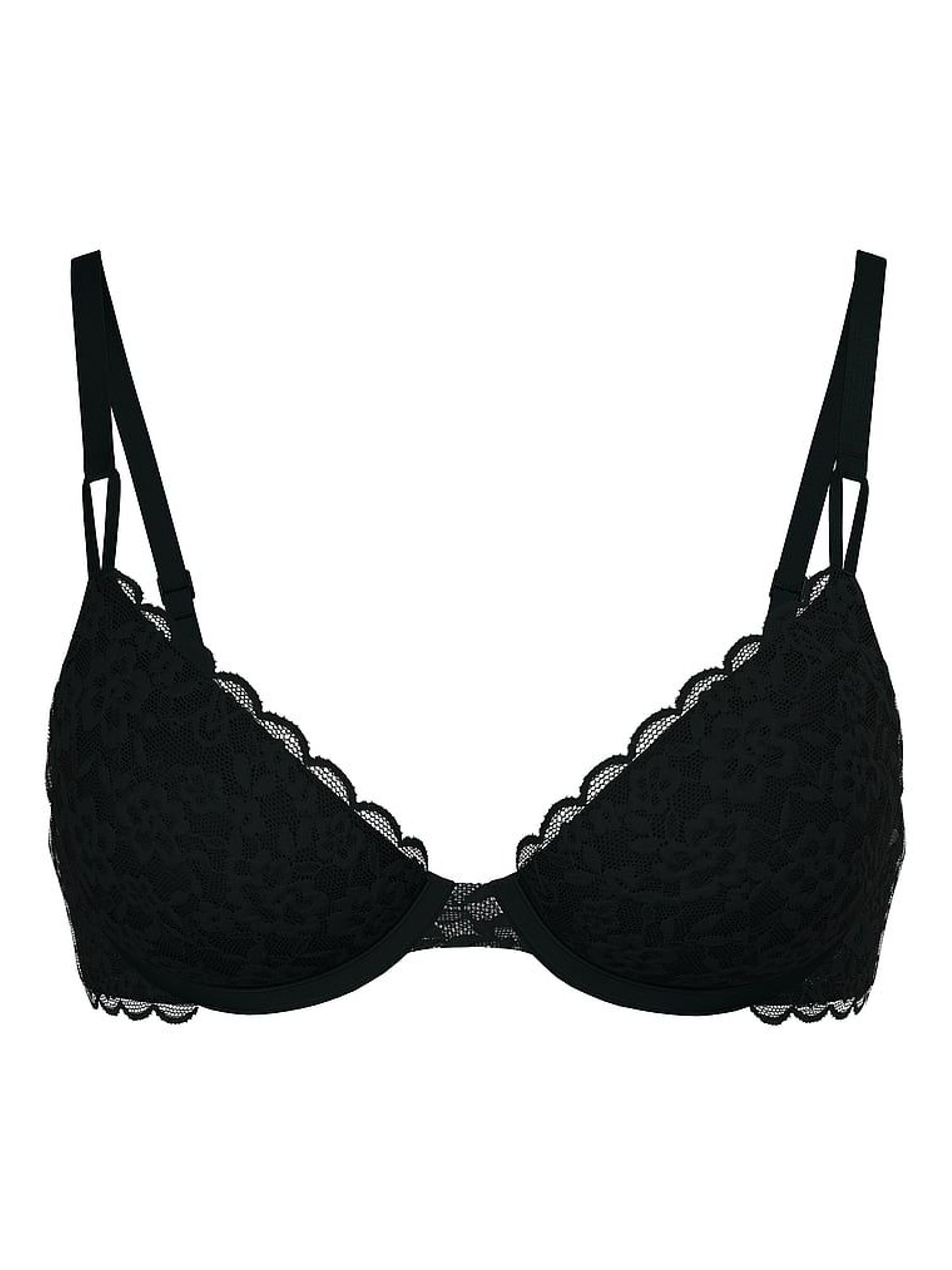 Black Demi Sexy T-Shirt Lace Bra (H28777) | £25