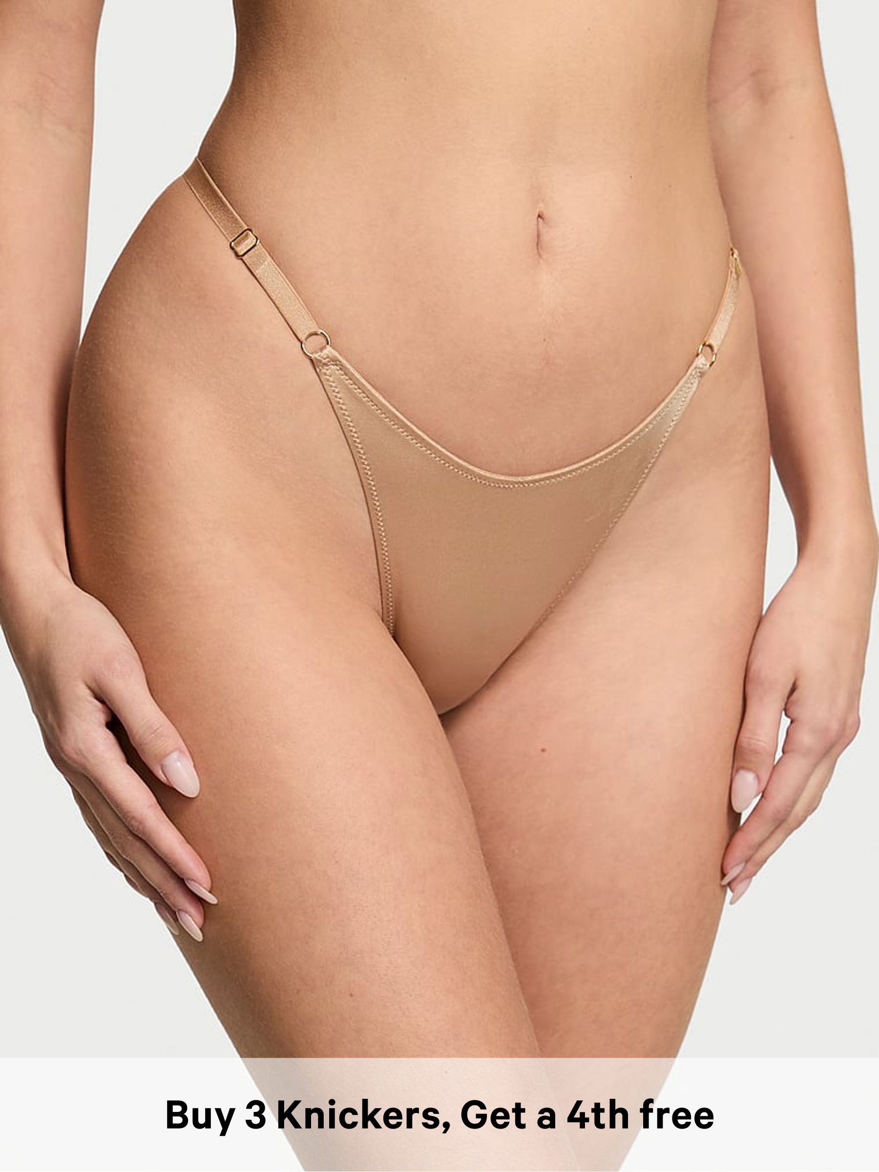 Praline Nude Brazilian Knickers (H28800) | £14