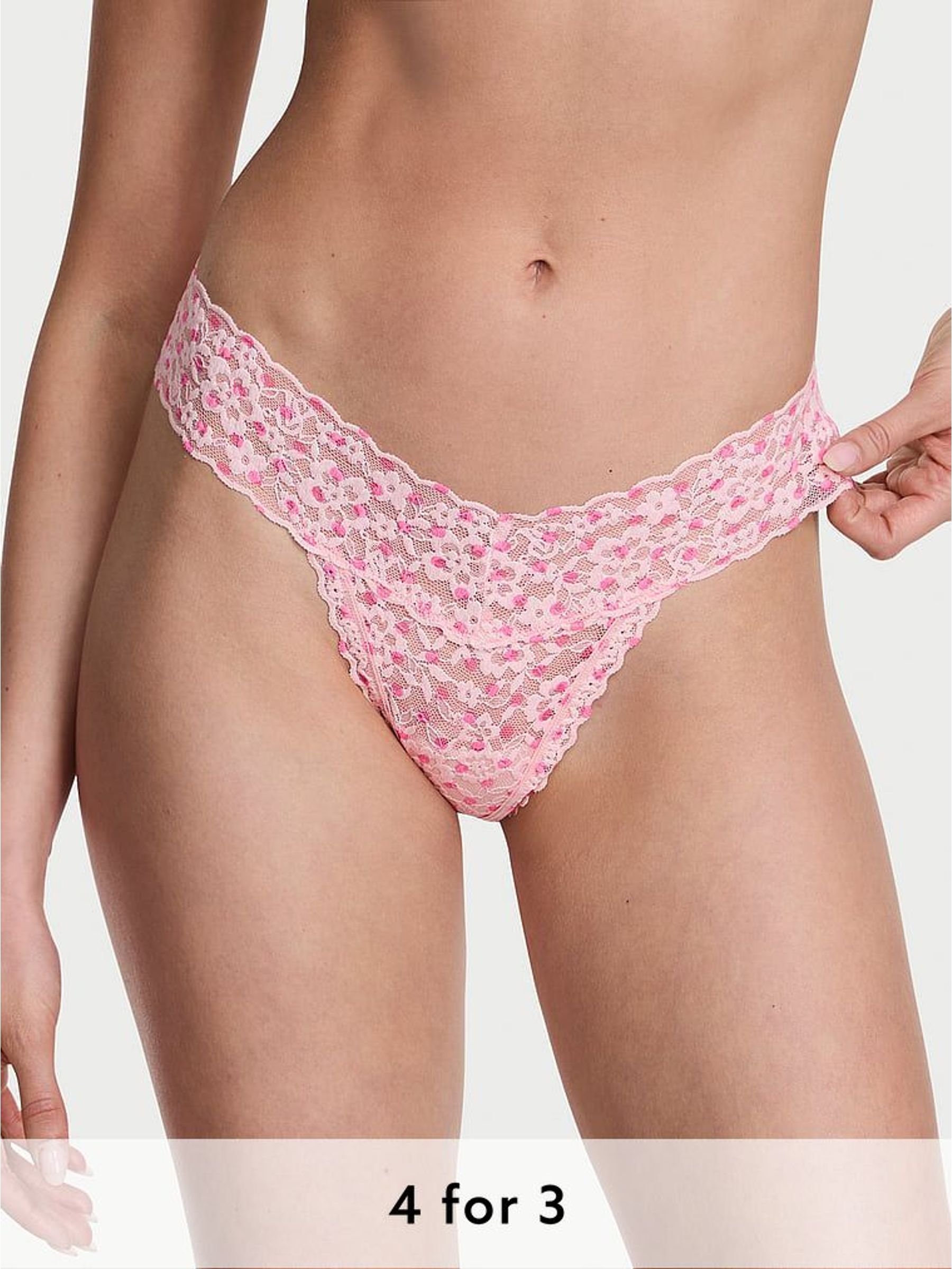 Purest Pink Dot Thong Knickers (H28808) | £9