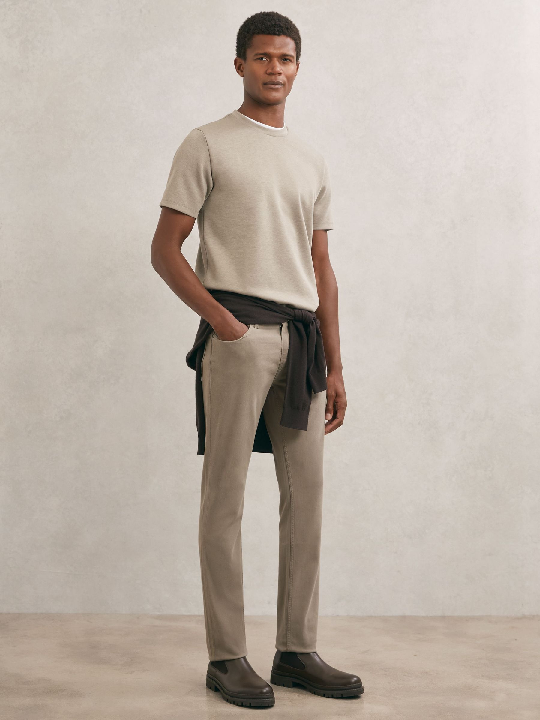 Paige Federal Jeans in Stone Neutral (H30102) | £240