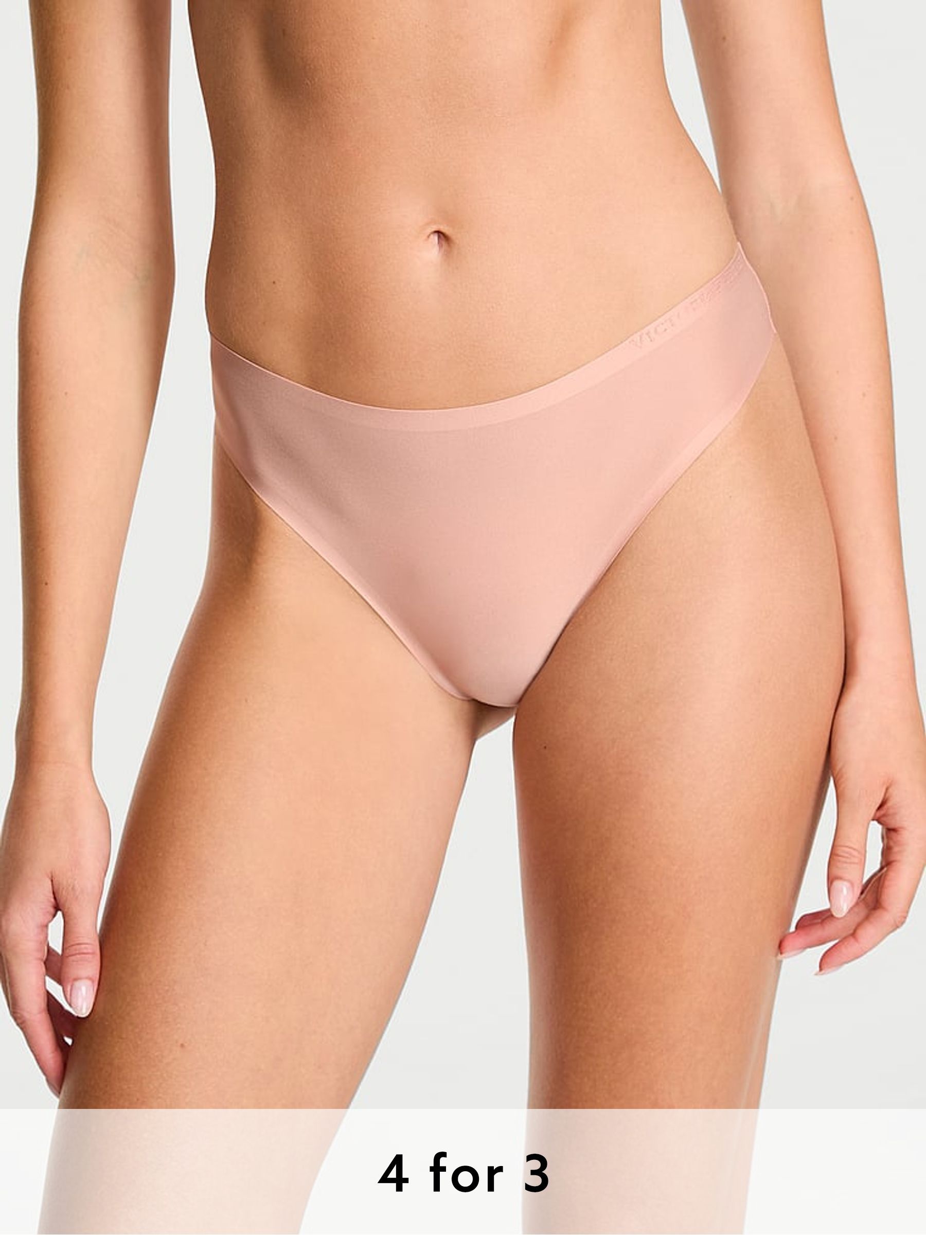 Macaron Nude Thong Mid-Rise Knickers (H30426) | £16