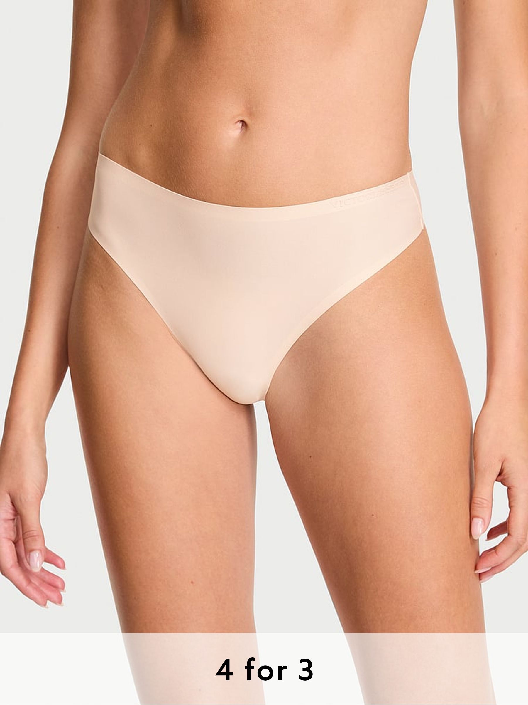 Marzipan Nude Thong Mid-Rise Knickers (H30781) | £16