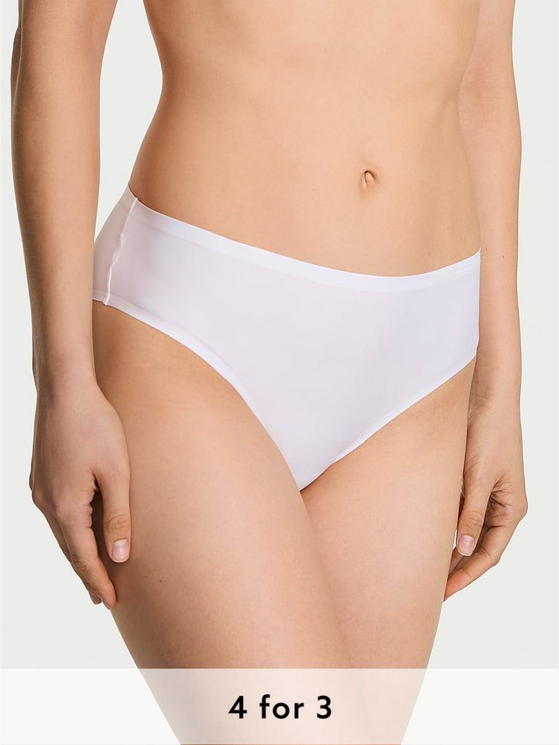 White Bikini Mid-Rise Knickers (H30813) | £16