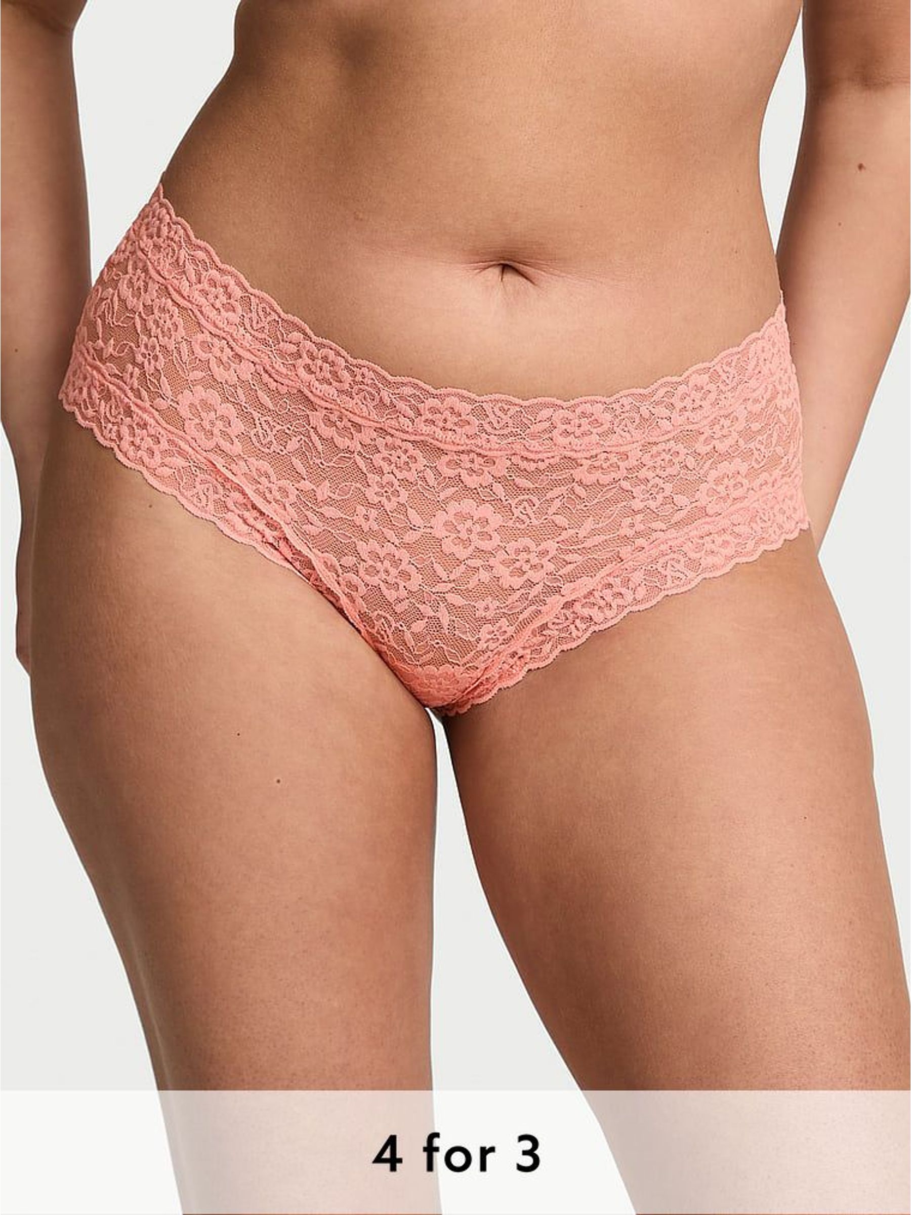 Peachy Orange Cheeky Strappy Back Knickers (H35307) | £9