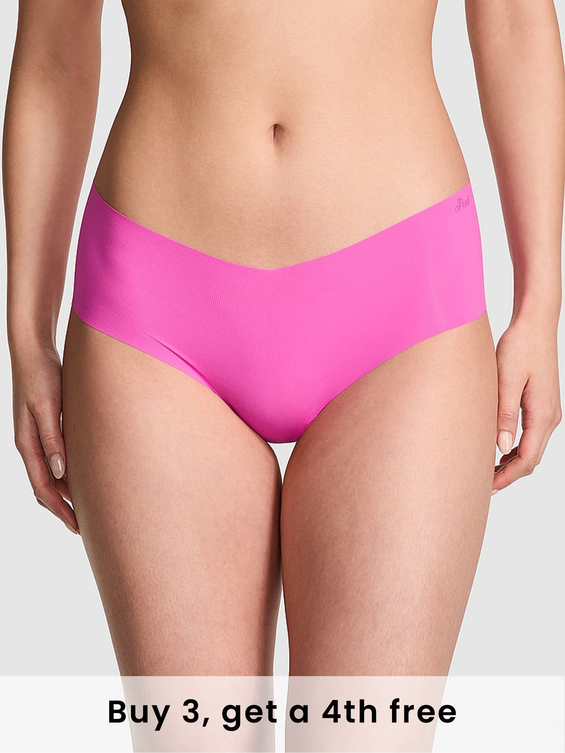Pink Gossip No Show Rib Knickers (H35309) | £9
