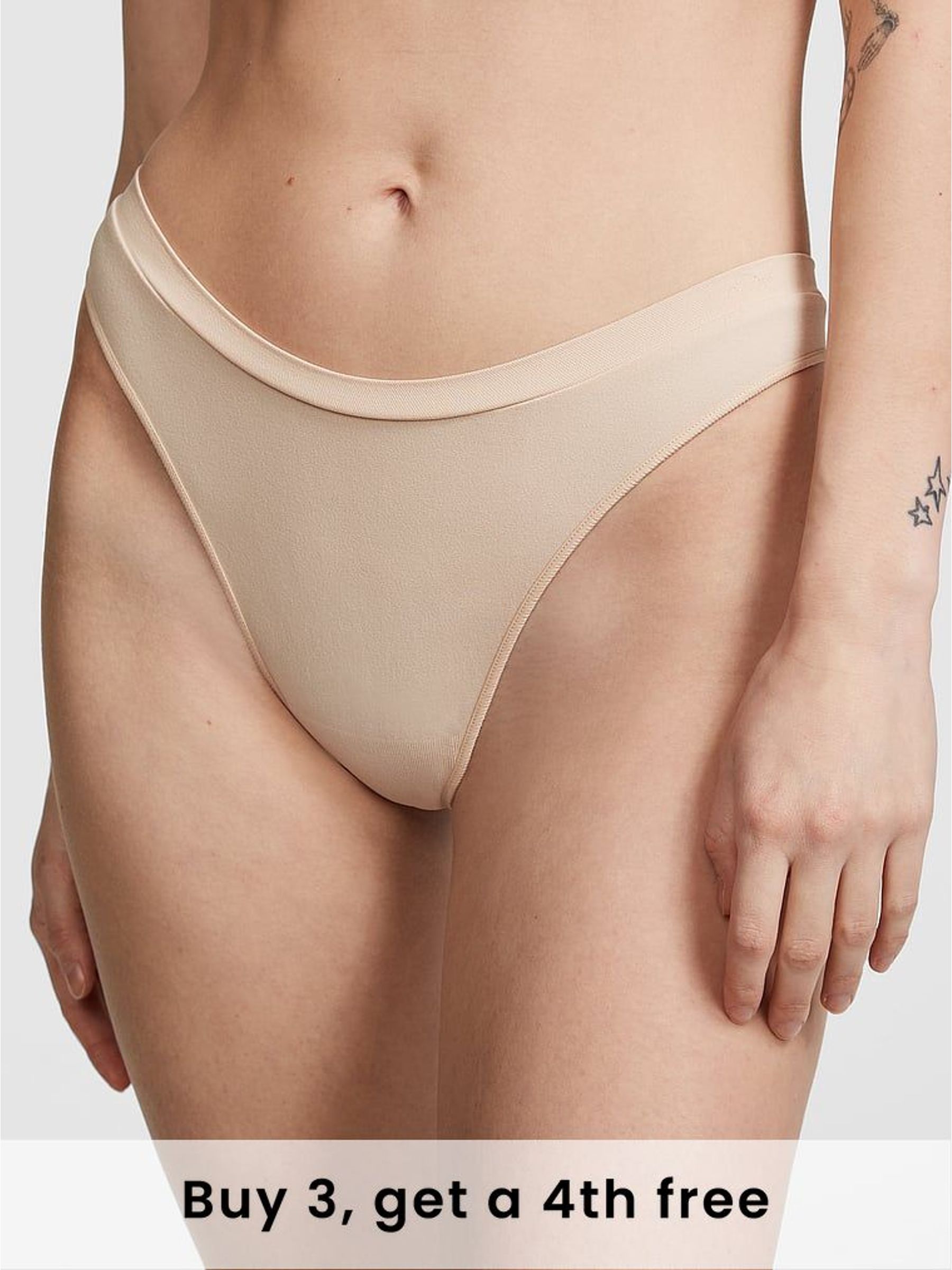 Marzipan Nude Thong Seamless Knickers (H35319) | £9