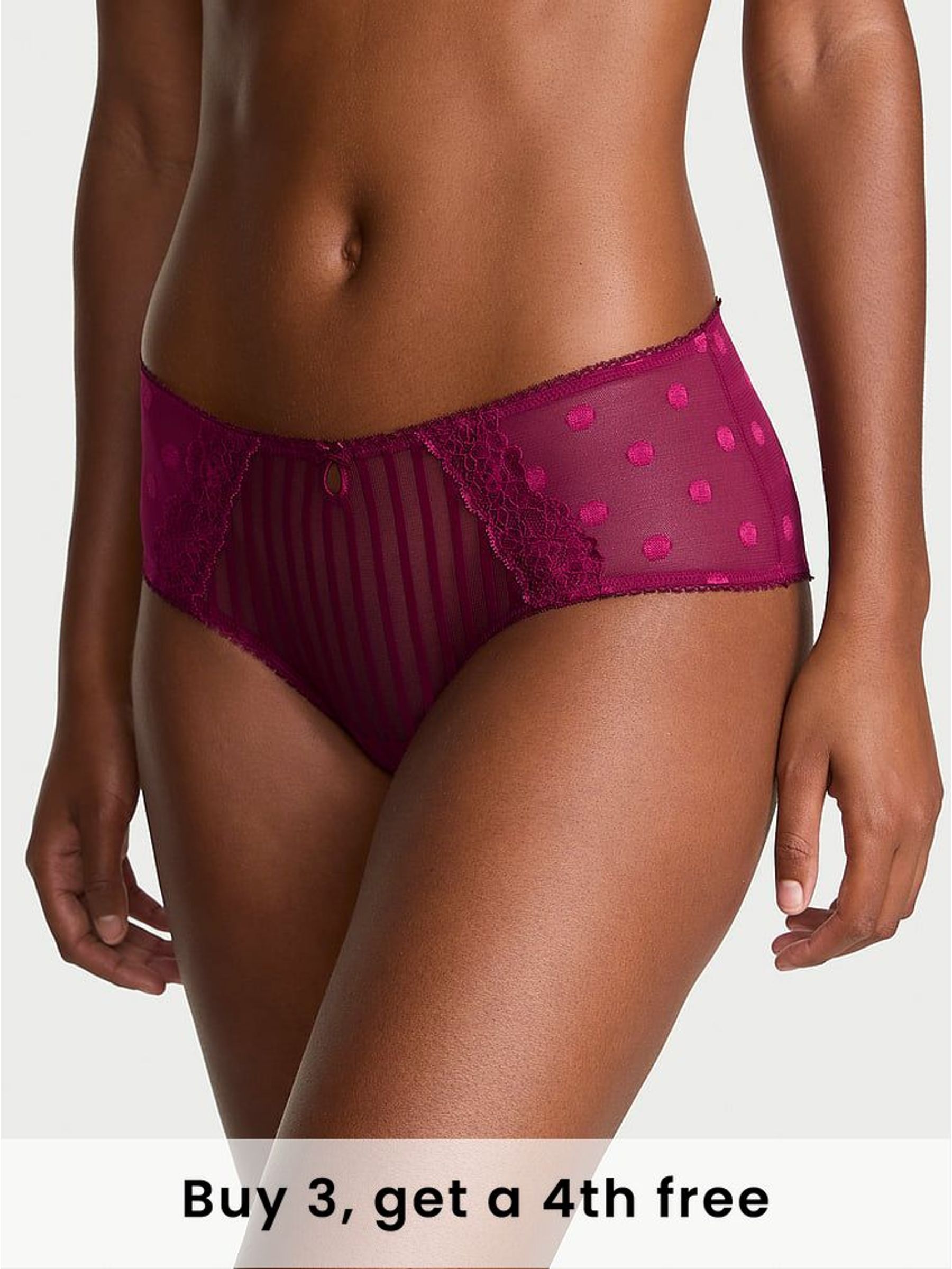 Fresh Jam Purple Cheeky Sheer Knickers (H37823) | £9