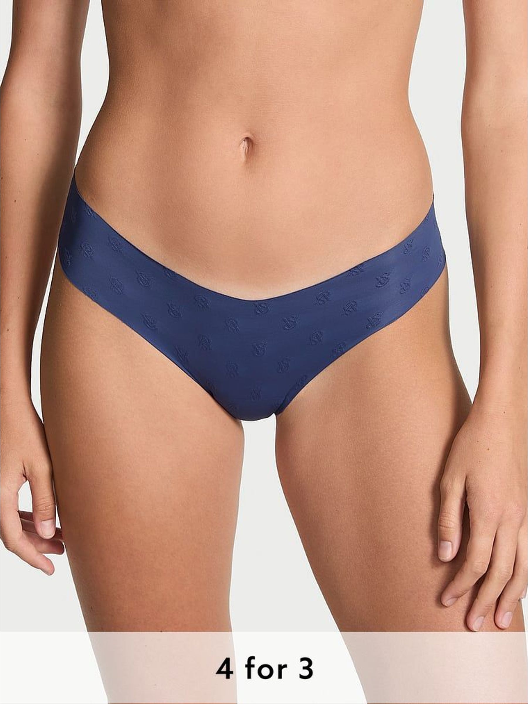 Ink Blue Thong Knickers (H37835) | £9