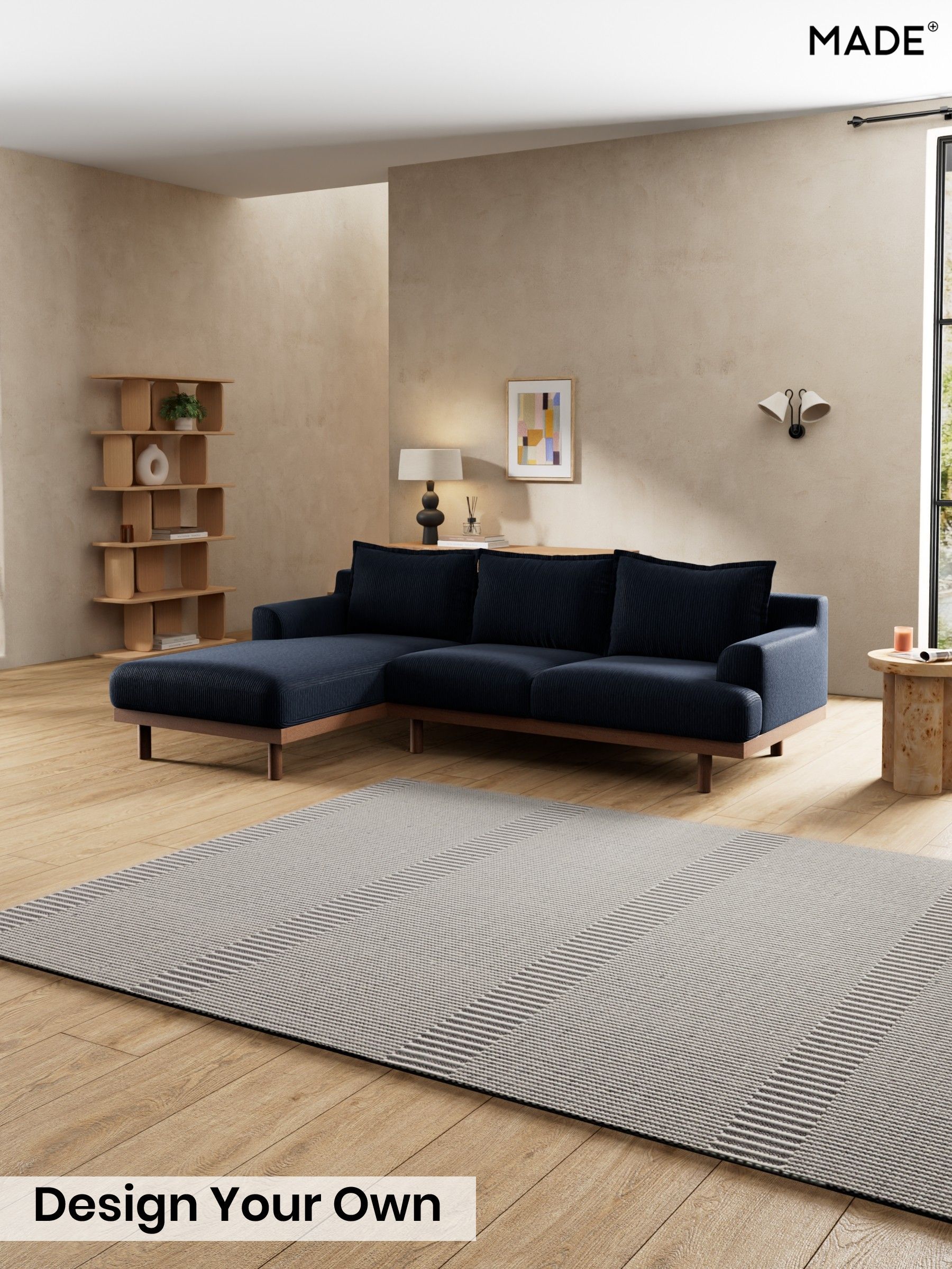 Matt Corduroy/Midnight Blue - Turin By Made