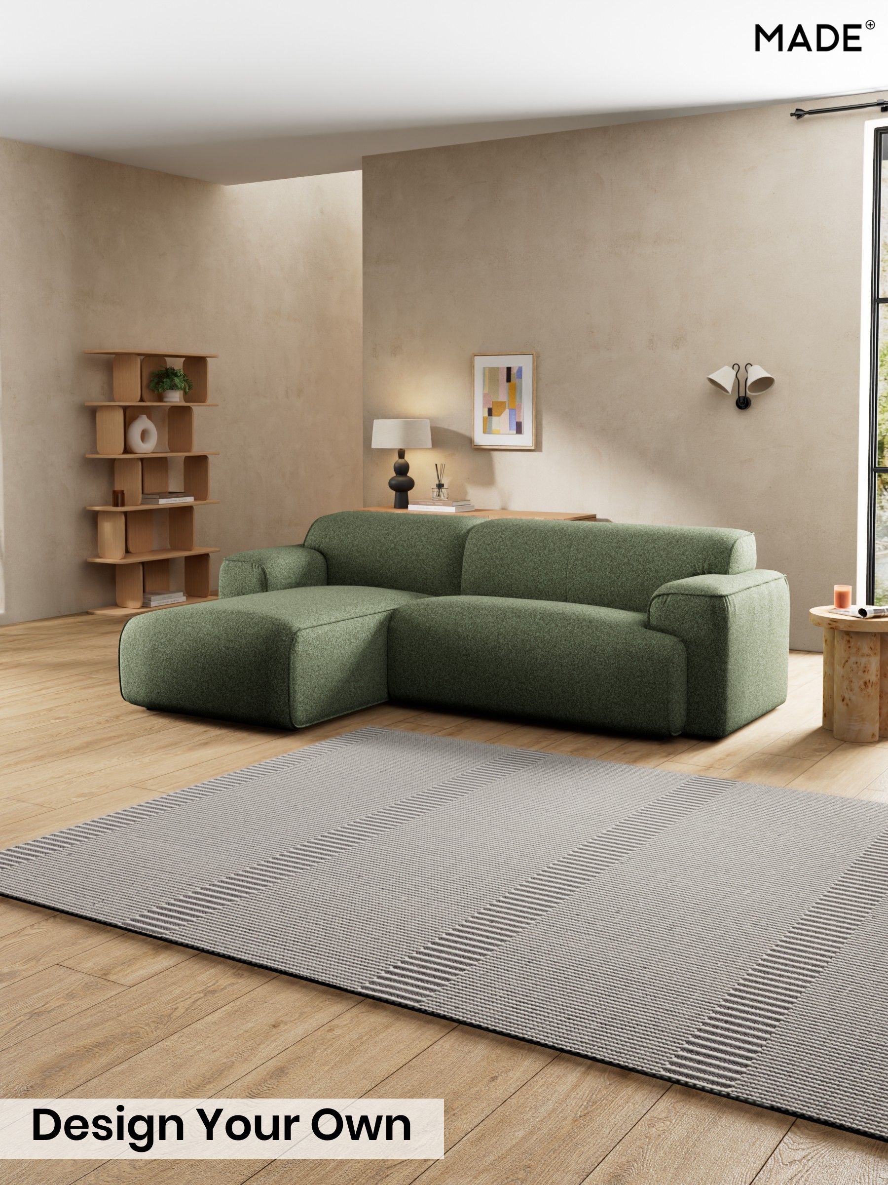 Soft Touch Boucle/Forest Green - Avalon By Made