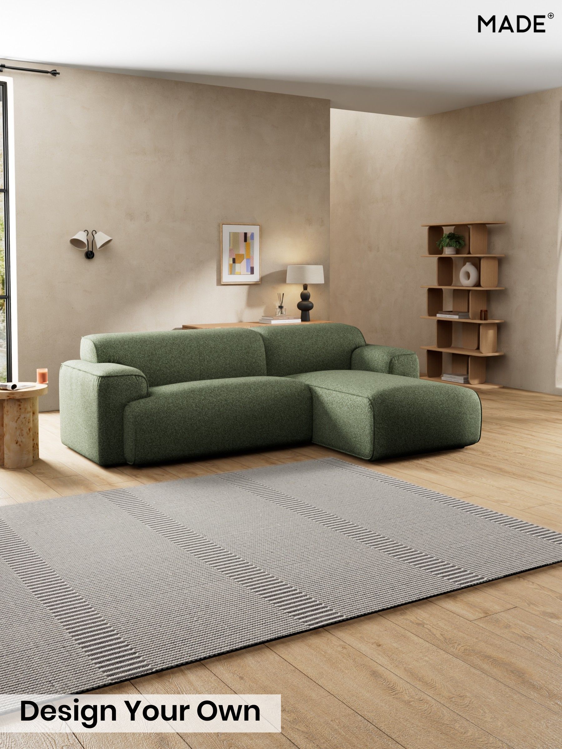 Soft Touch Boucle/Forest Green - Avalon By Made