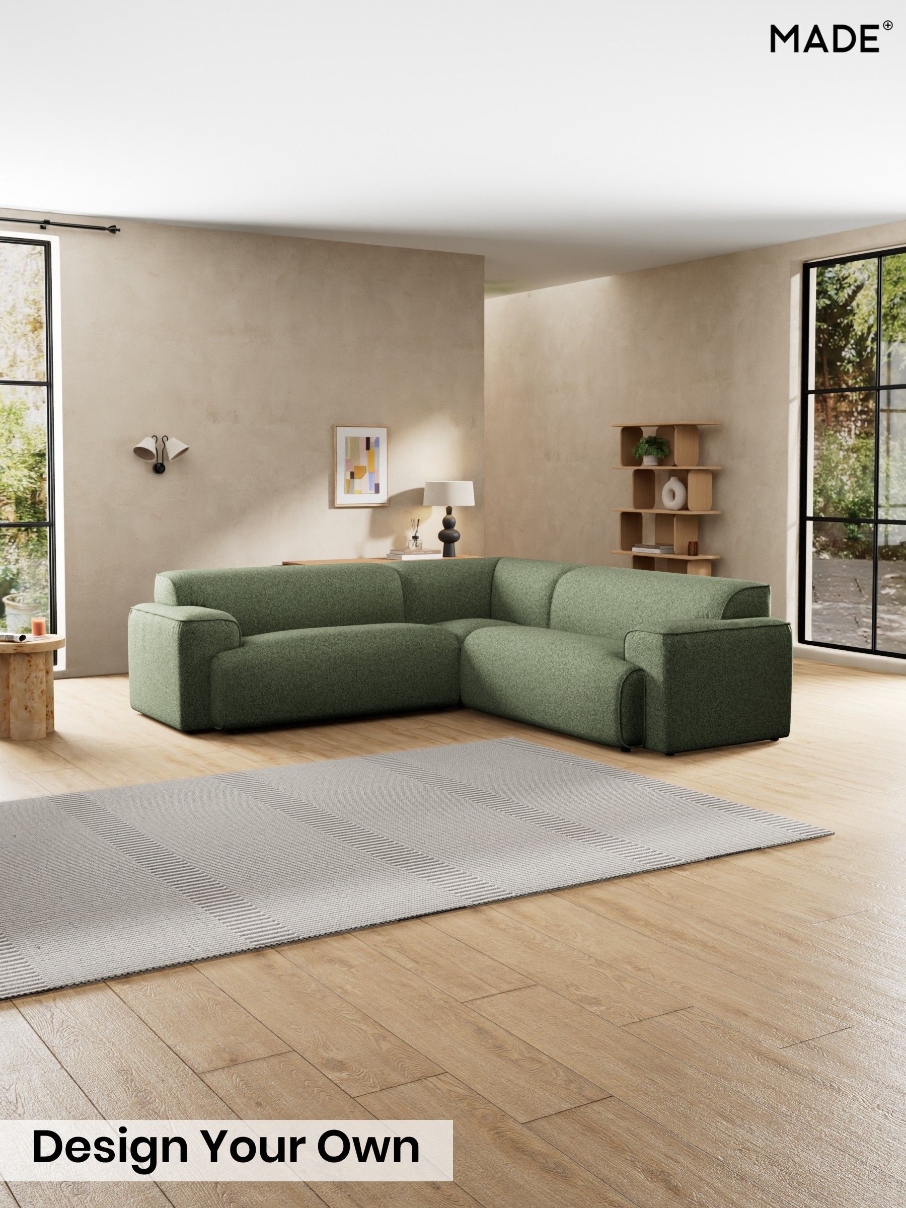 Soft Touch Boucle/Forest Green - Avalon By Made