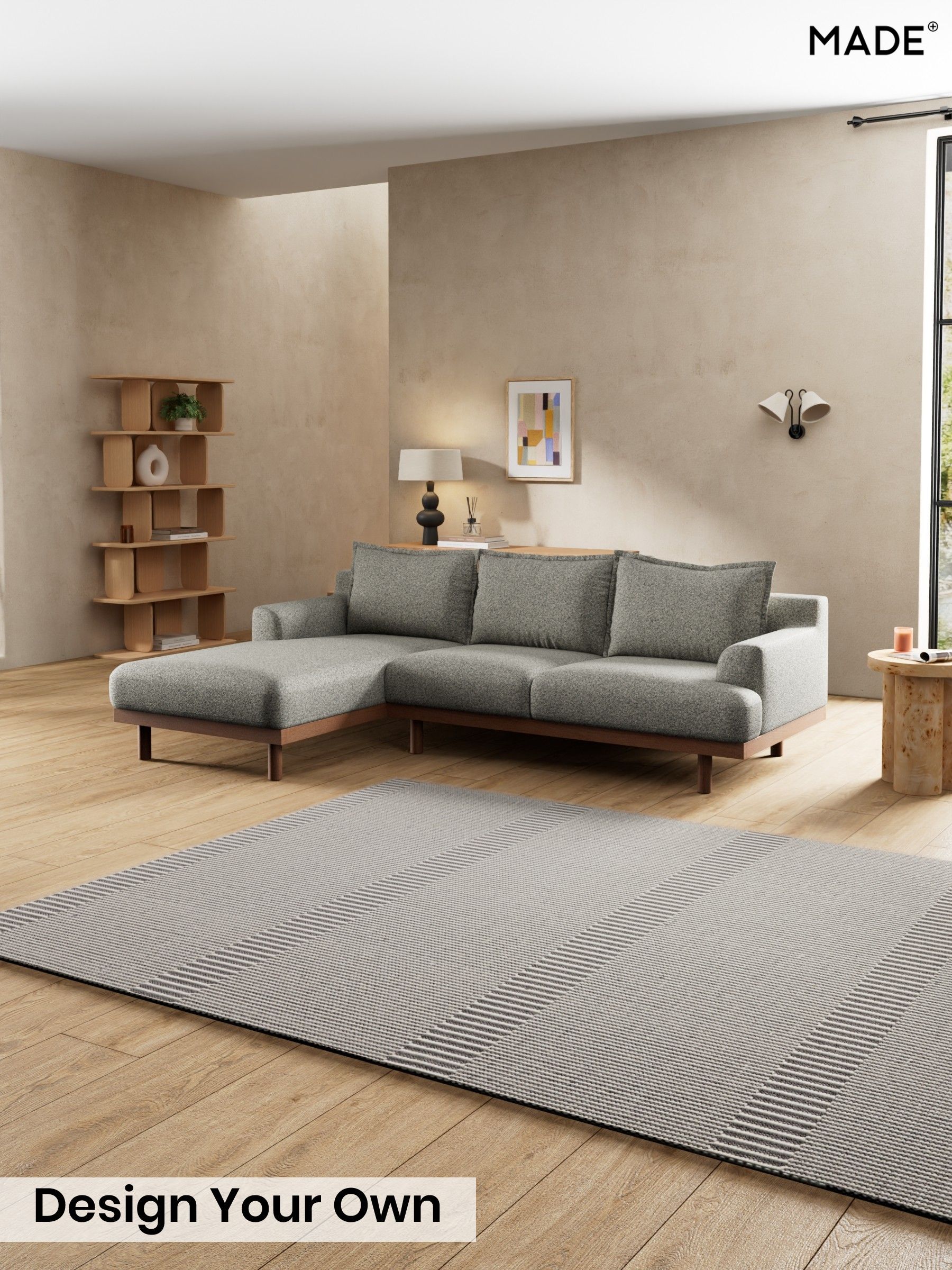 Soft Touch Boucle/Grey Marl - Turin By Made