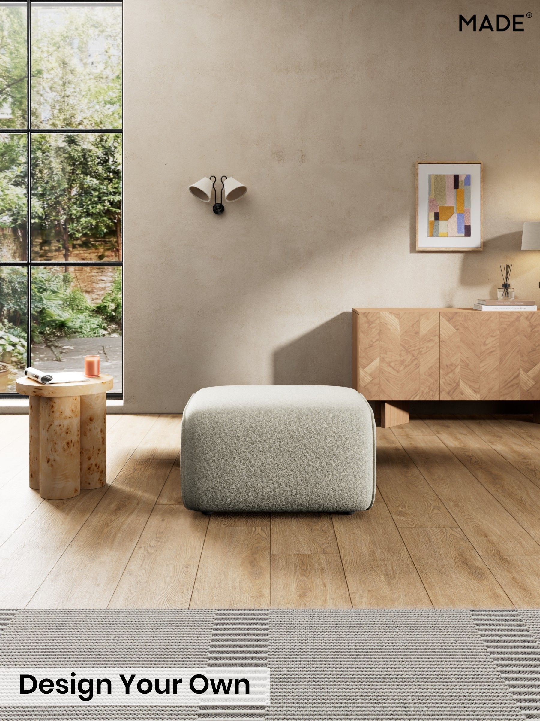 Soft Touch Boucle/Natural Linen - Avalon By Made