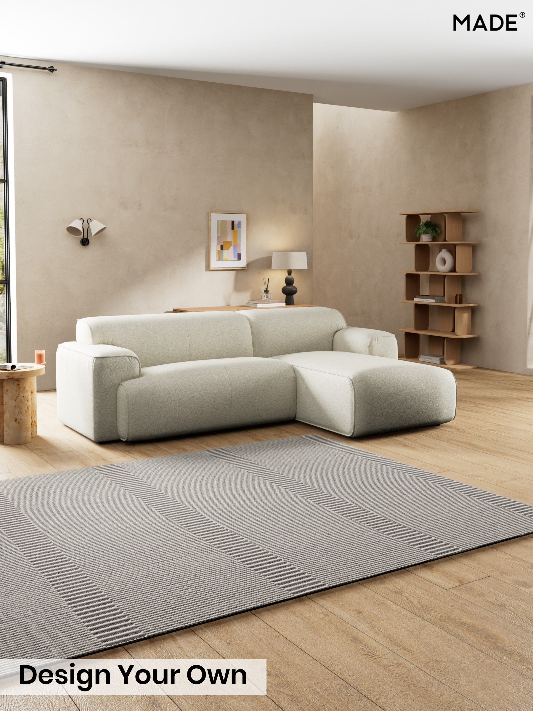 Soft Touch Boucle/Natural Linen - Avalon By Made