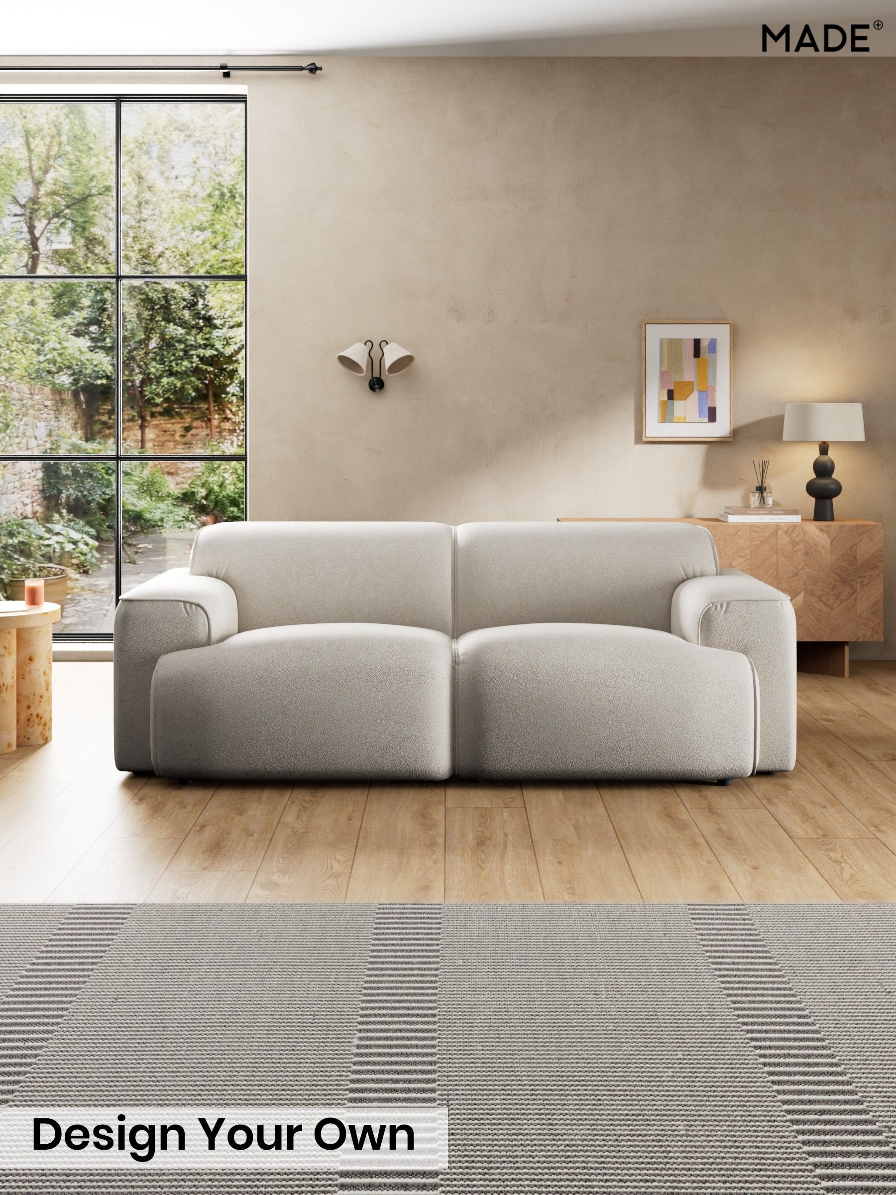 Soft Touch Boucle/Off White - Avalon By Made