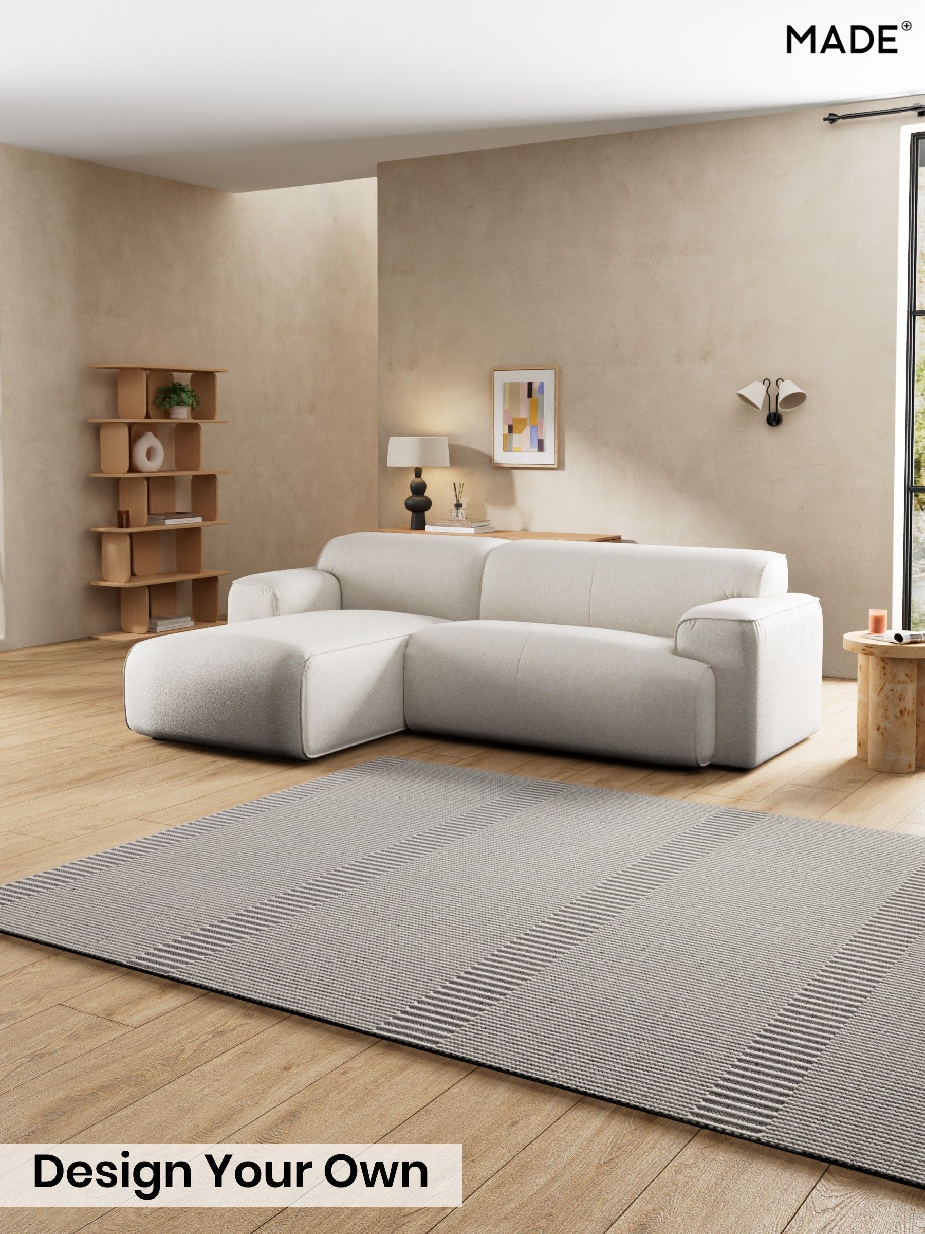 Soft Touch Boucle/Off White - Avalon By Made