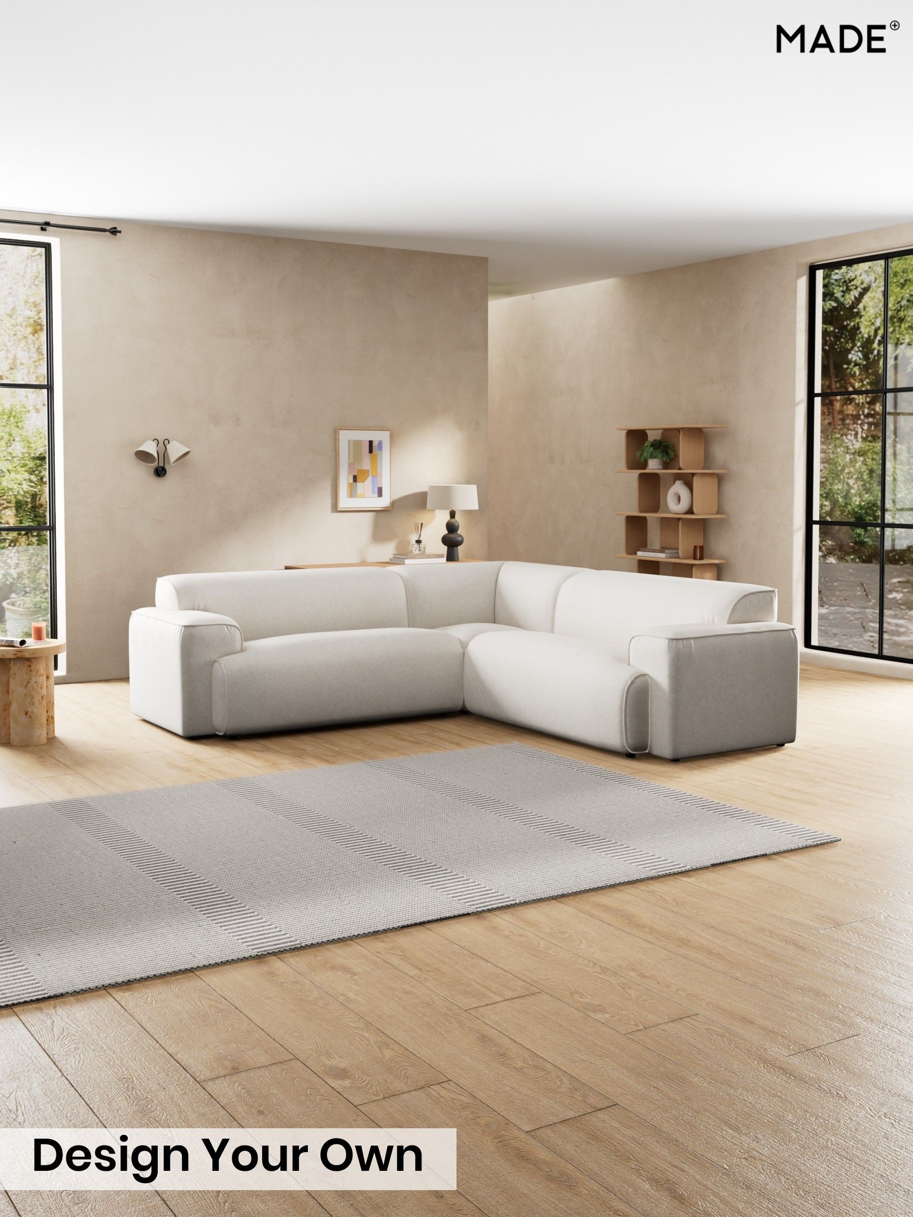 Soft Touch Boucle/Off White - Avalon By Made