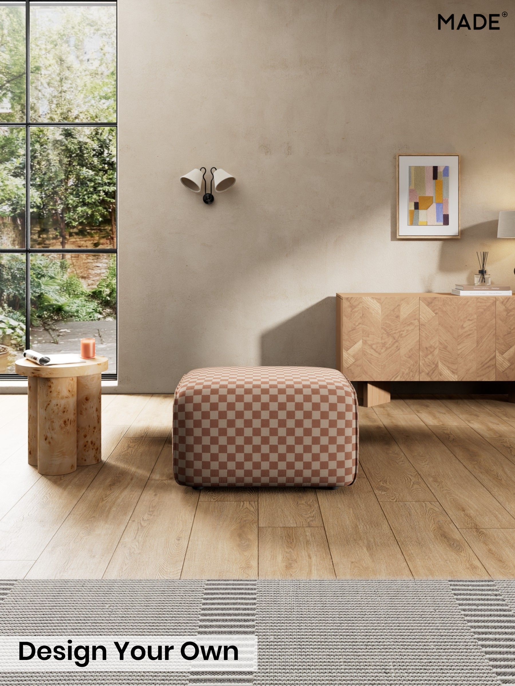 Blenets Check Mini by Harlequin/Terracotta Orange - Avalon By Made