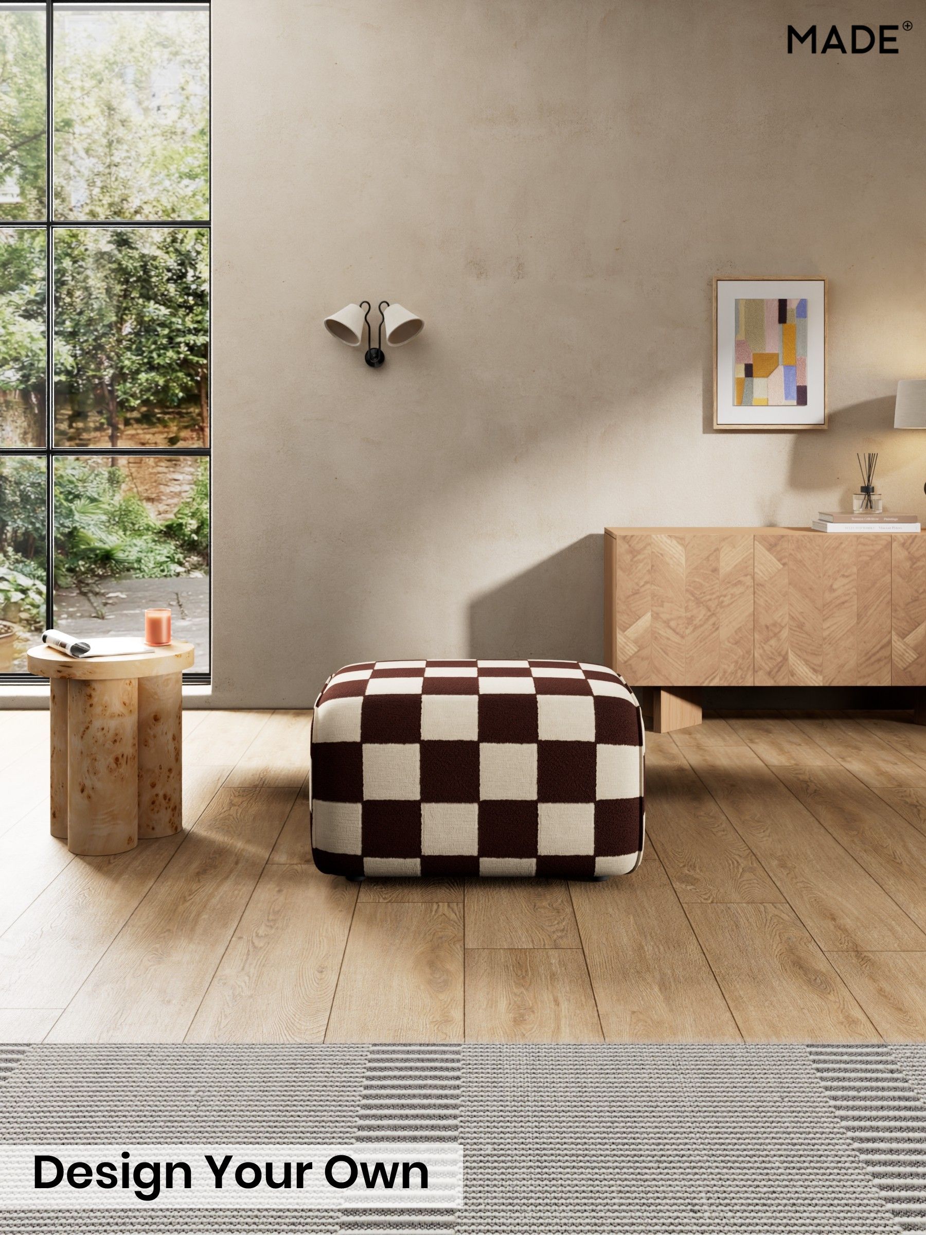 Blenets Check by Harlequin/Chocolate Brown - Avalon By Made