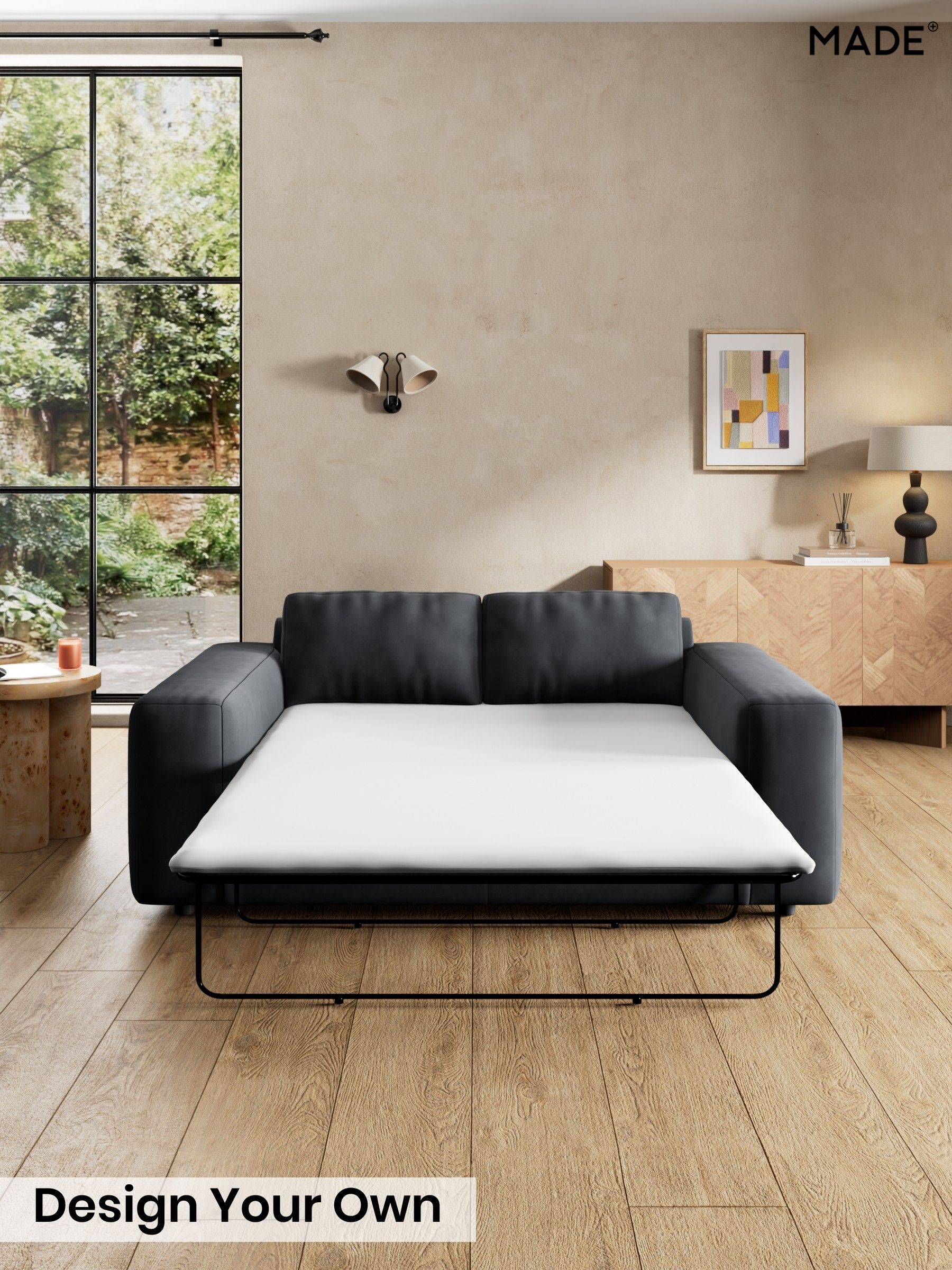 Matt Velvet Easy Clean/Charcoal Grey - Alec By Made