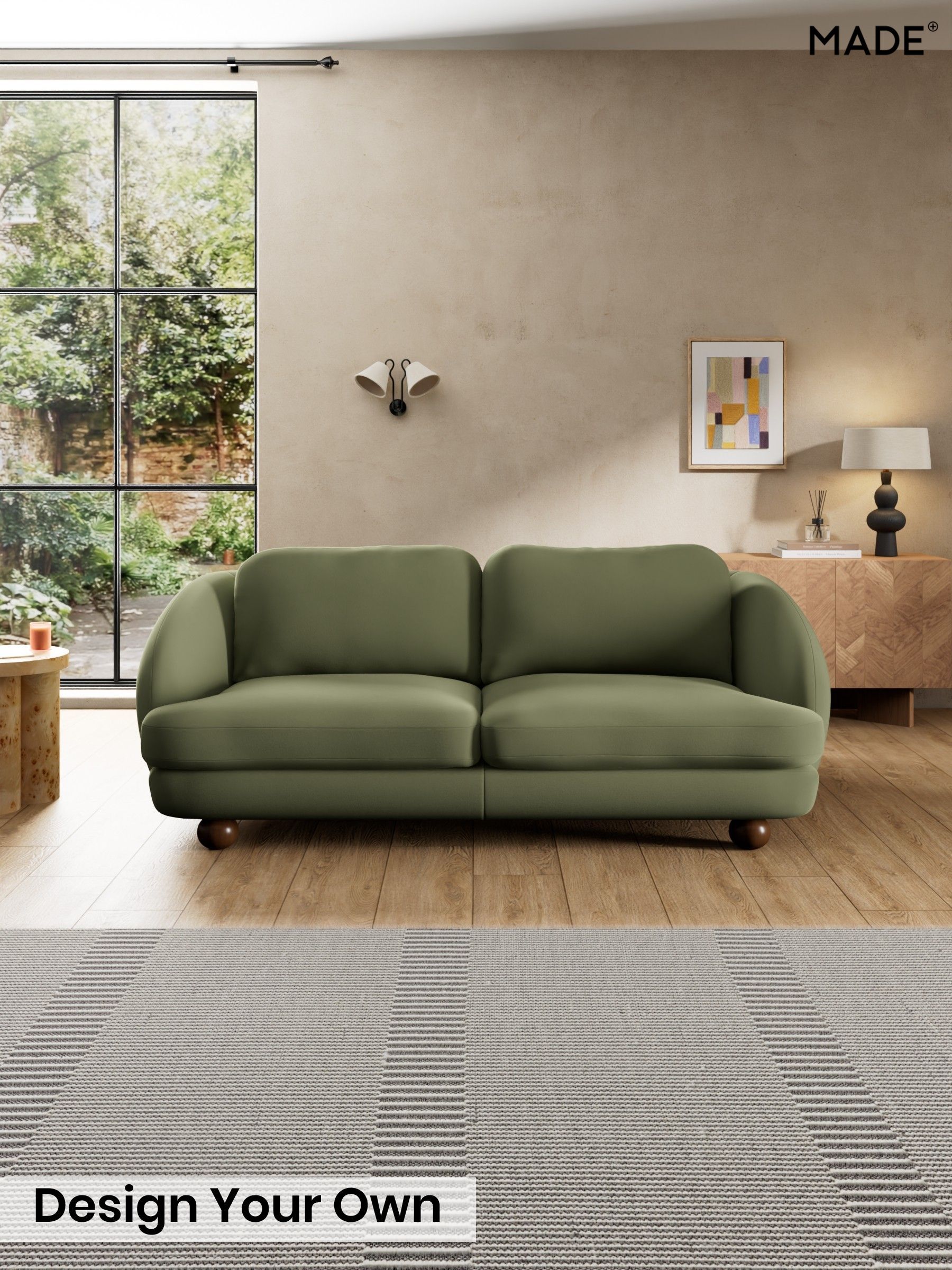 Matt Velvet Easy Clean/Fern Green - Madris By Made