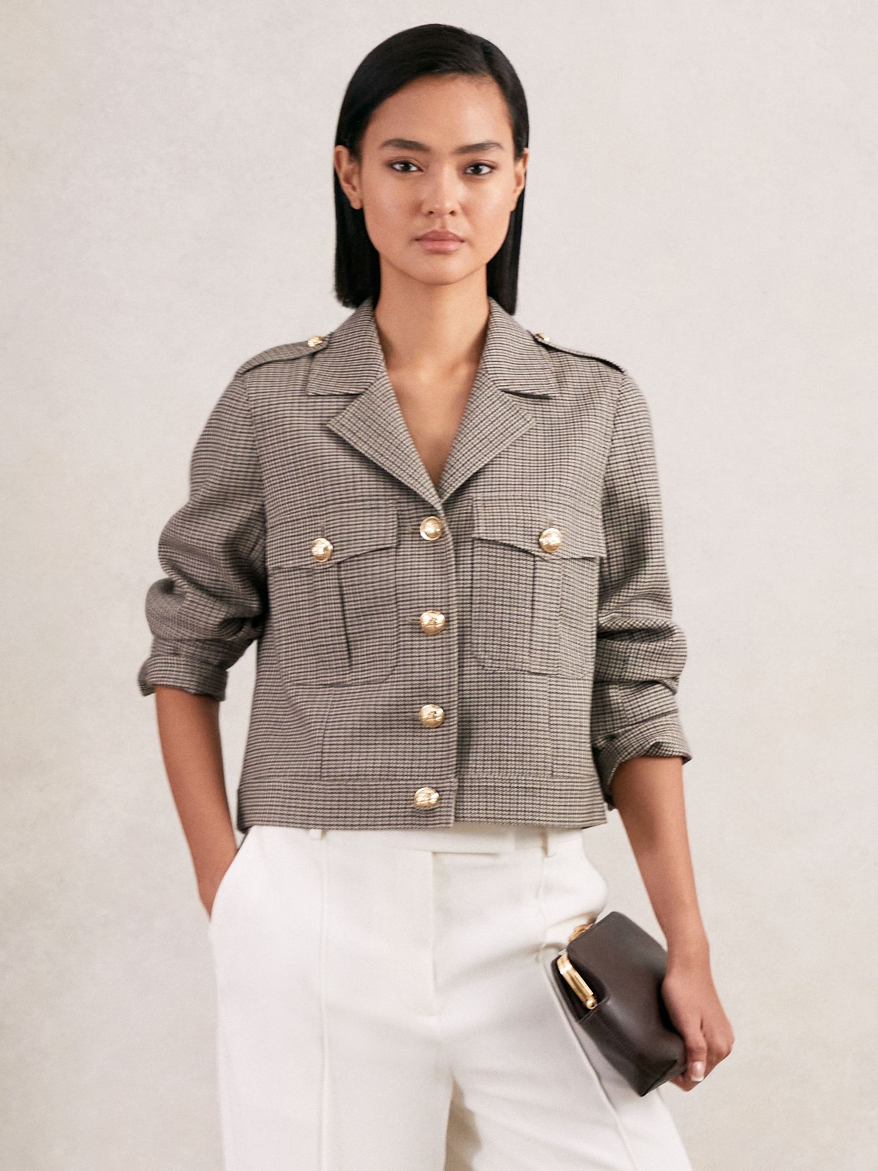 Jacket in Neutral Check (H39800) | £270