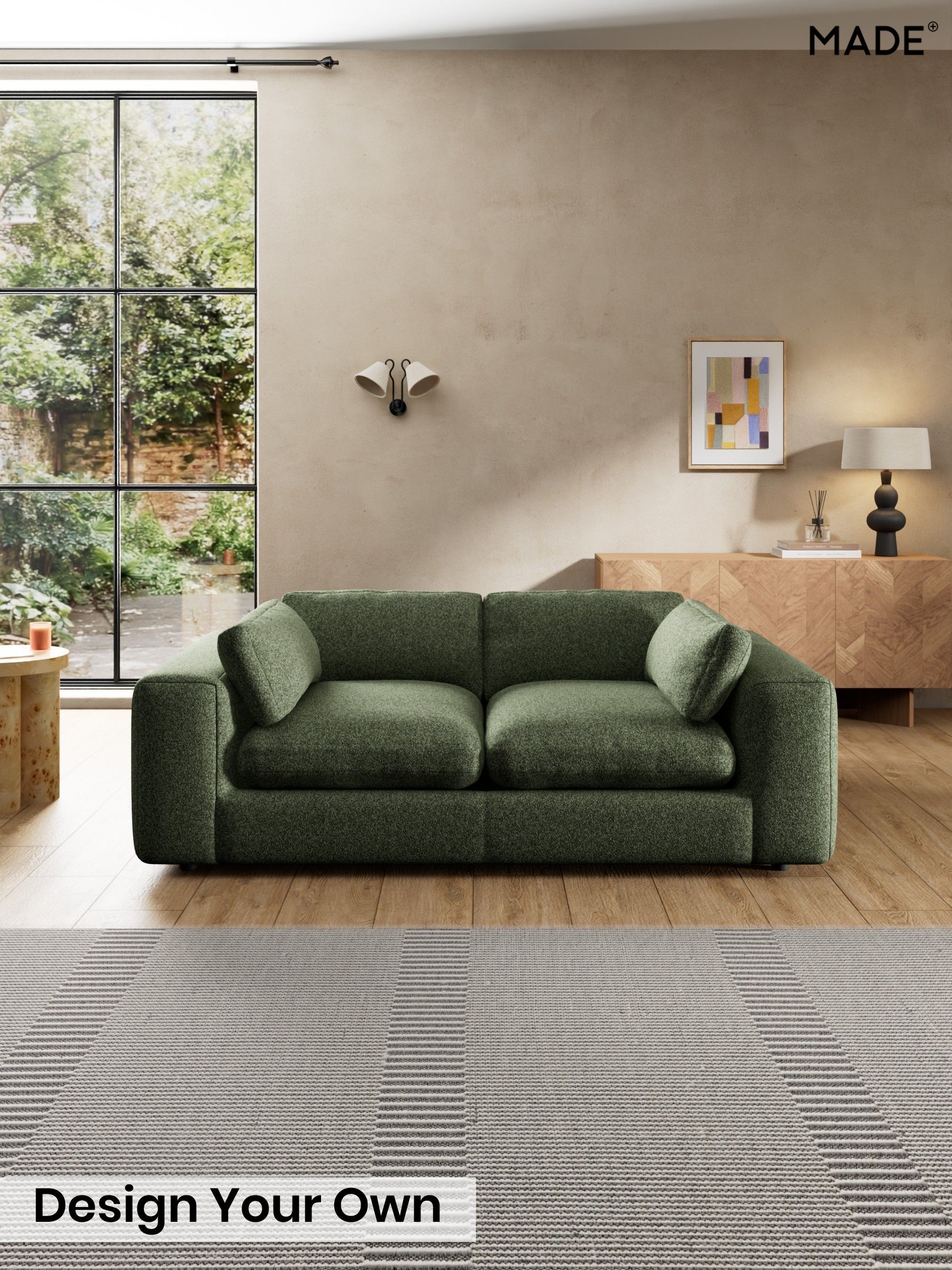 Soft Touch Boucle/Forest Green - Alec By Made