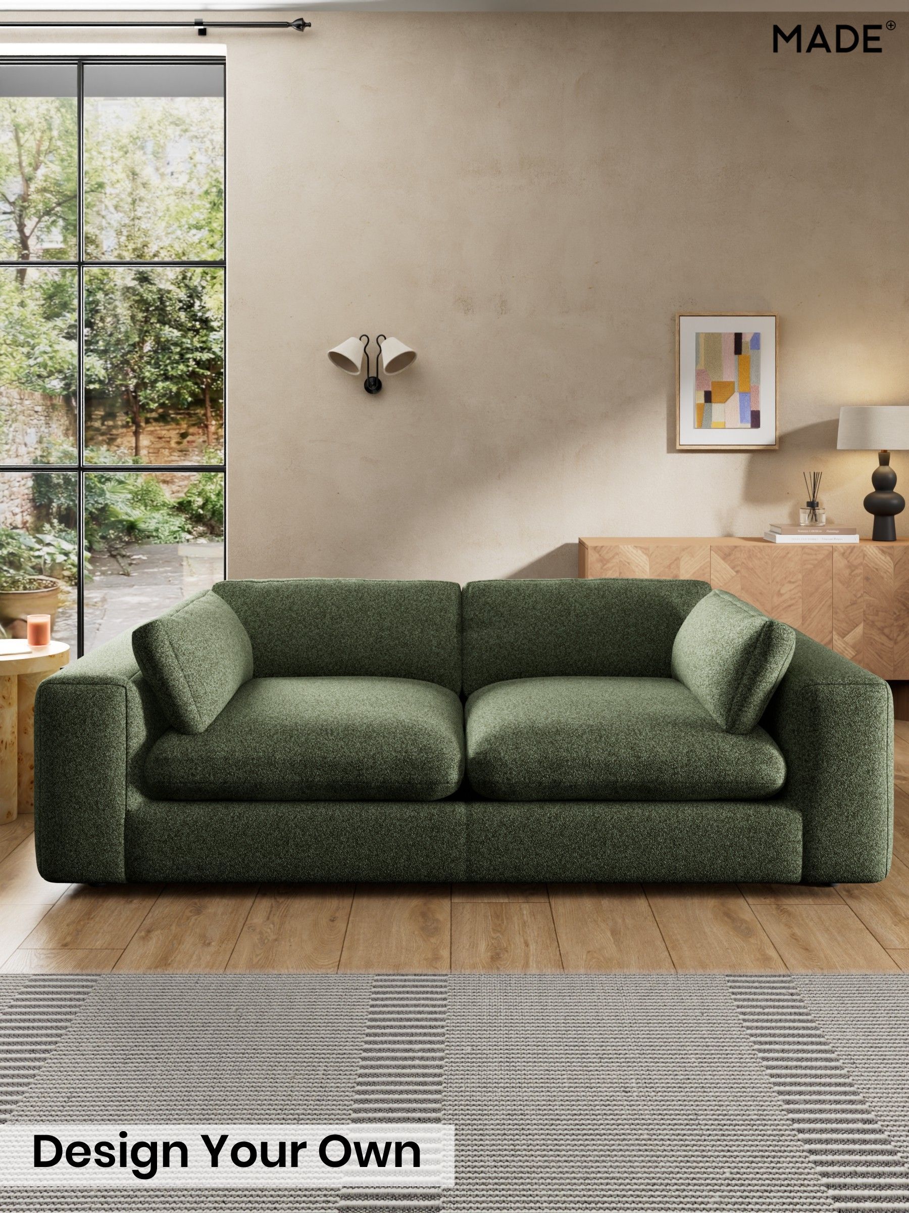 Soft Touch Boucle/Forest Green - Alec By Made