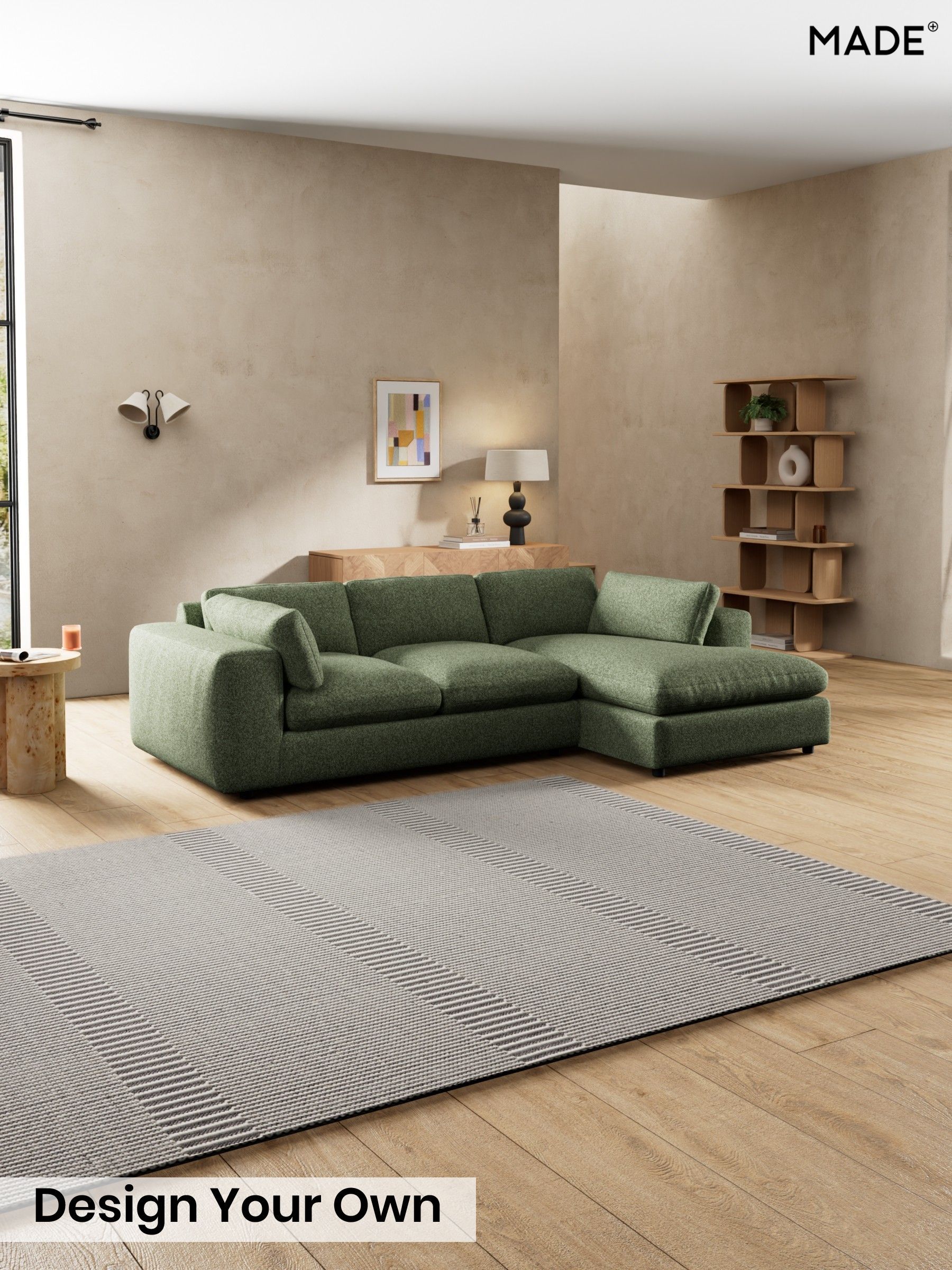 Soft Touch Boucle/Forest Green - Alec By Made