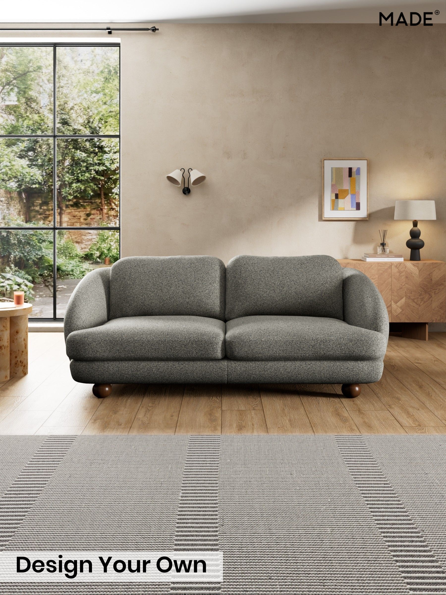 Soft Touch Boucle/Grey Marl - Madris By Made