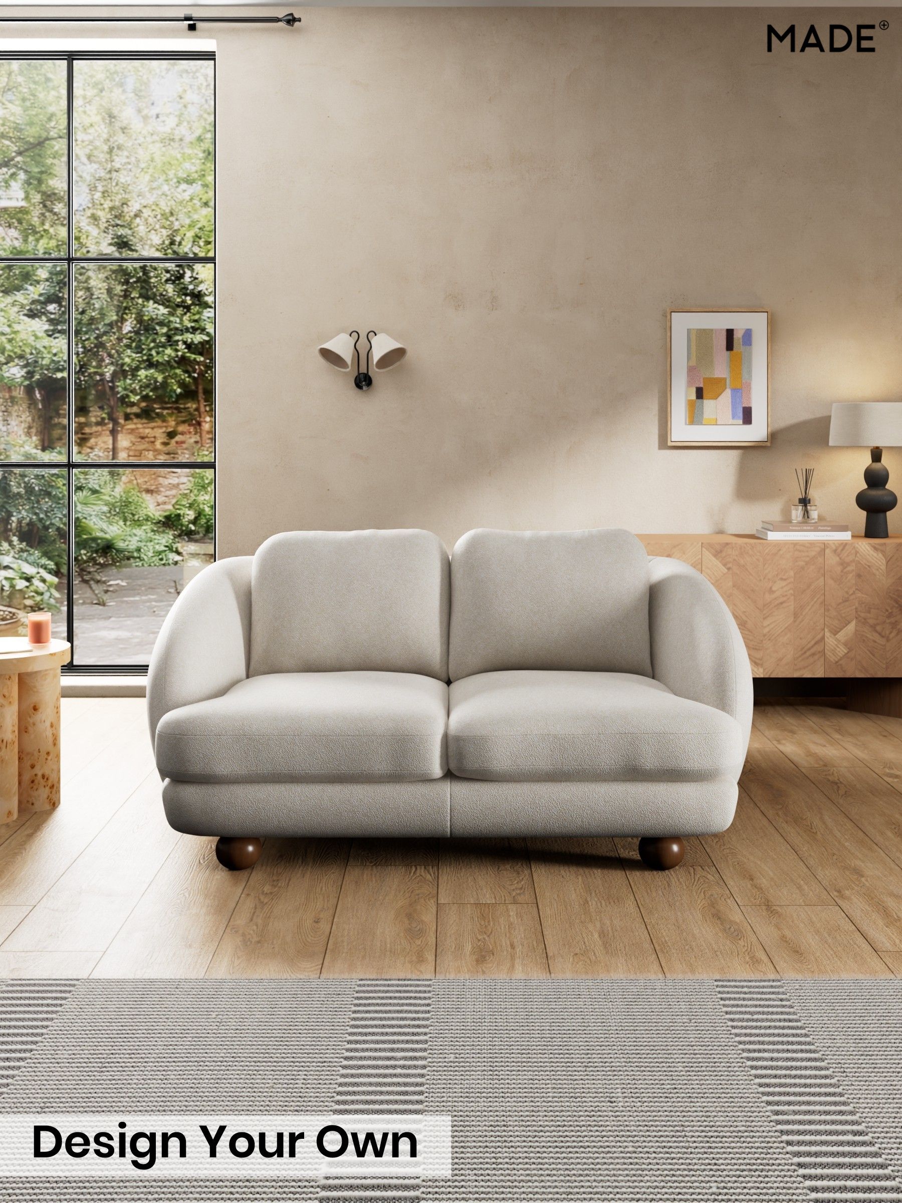 Soft Touch Boucle/Off White - Madris By Made