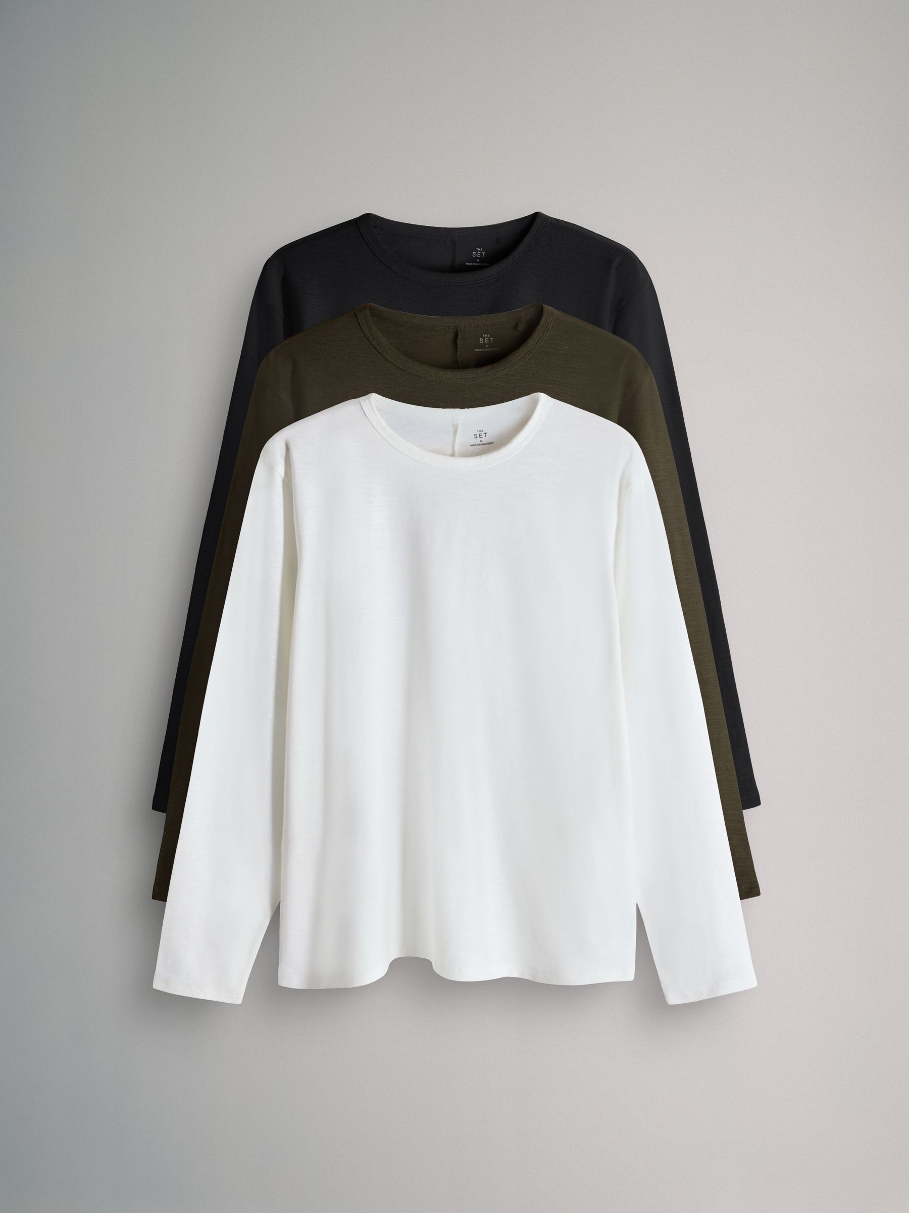 3 Pack Long Sleeve T-Shirts (H40040) | £21