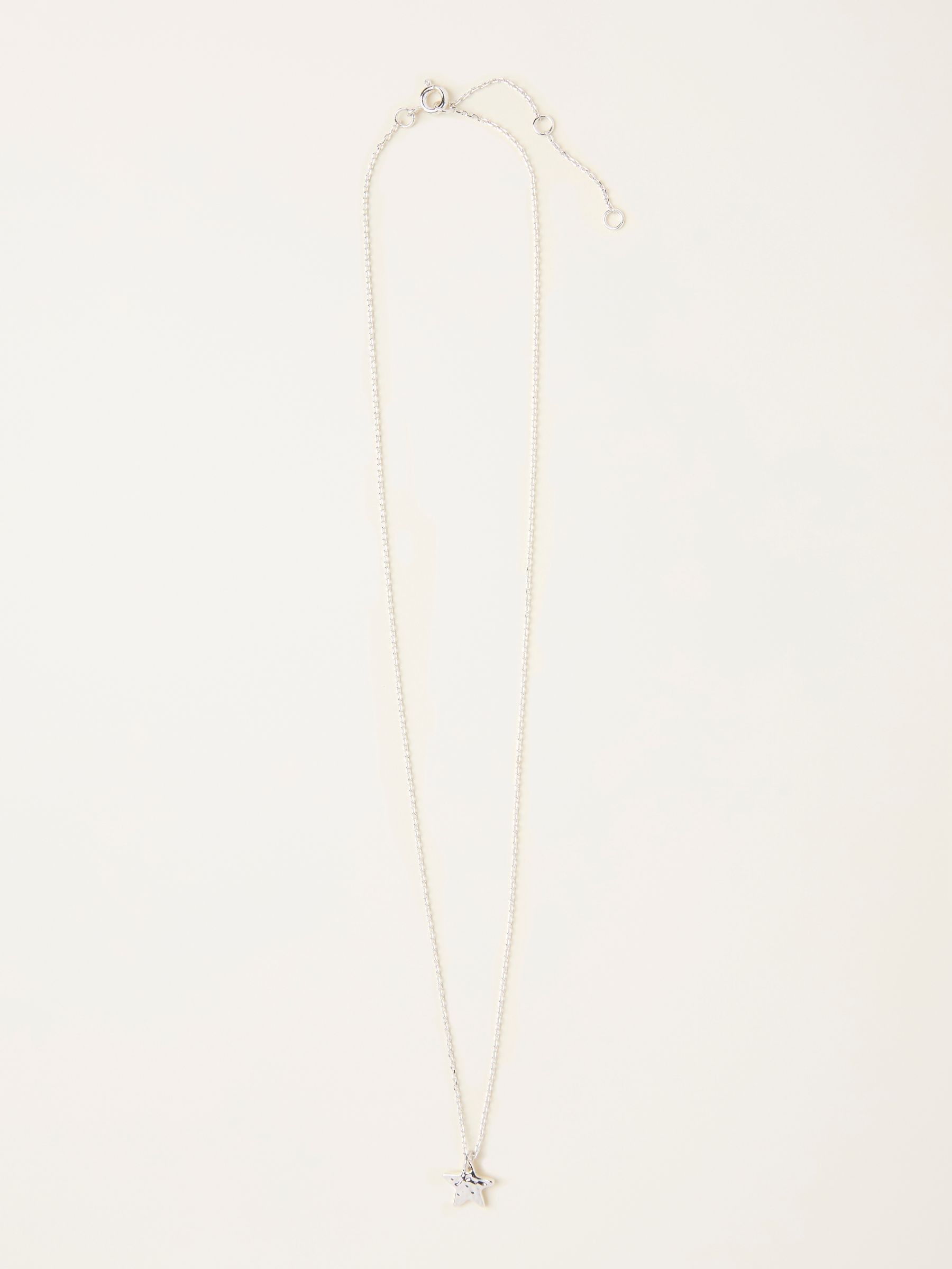 Silver Sterling Silver Star Necklace (H40906) | £30